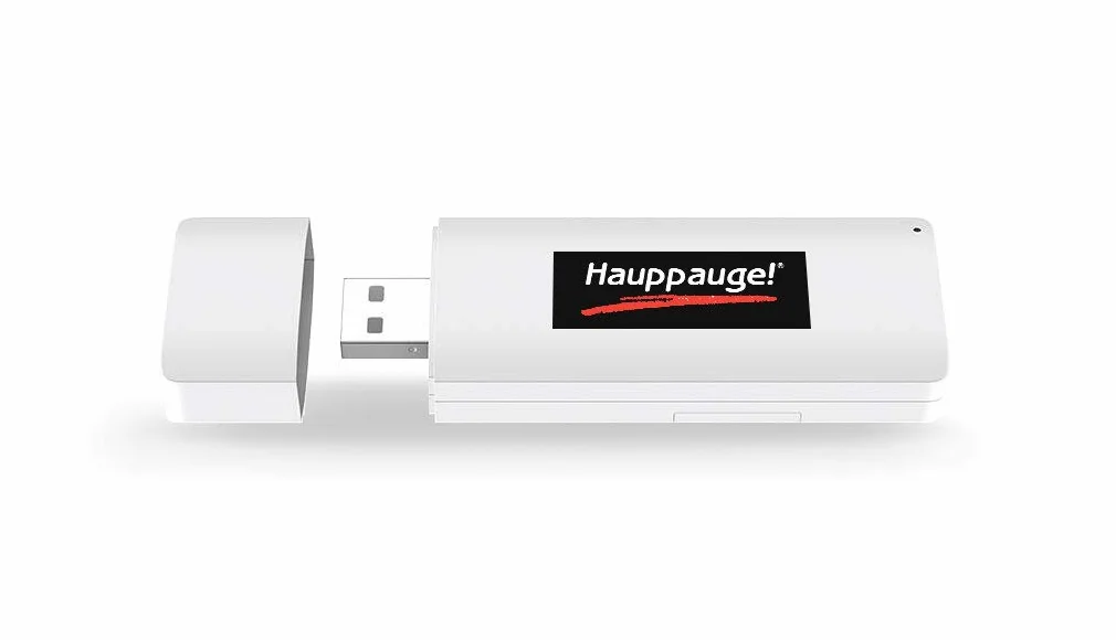 Hauppauge WinTV-UnoHD 01690 - Chiavetta USB per sintonizzatore TV DVB-T/T2 HD TV su laptop e PC, per Windows 7, 8, 10, con software e decodificatore, bianco