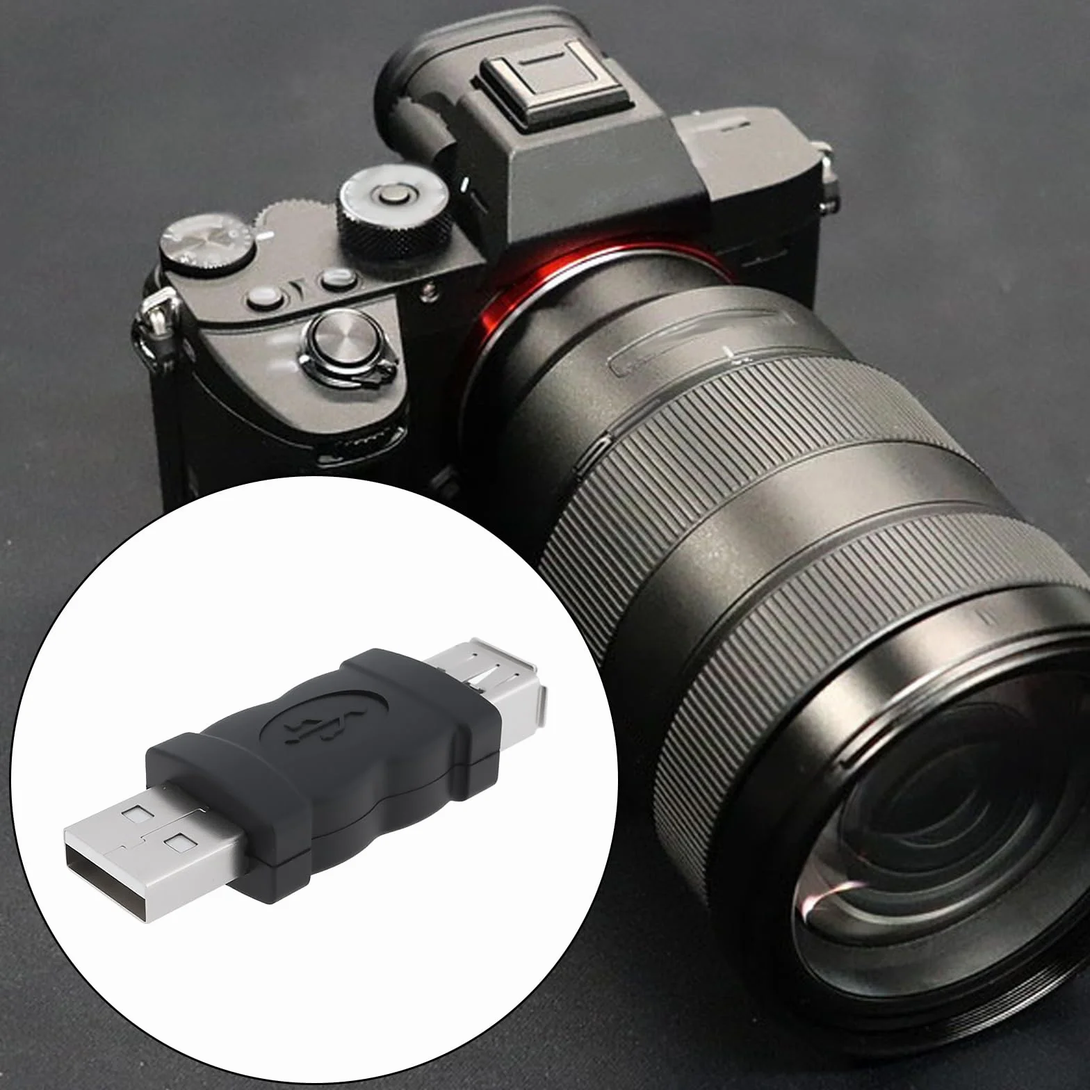 Create idea Firewire IEEE 1394 6 Pin Femmina a USB Maschio Adattatore Convertitore Spina per Stampanti Fotocamere Digitali Scanner 2pcs