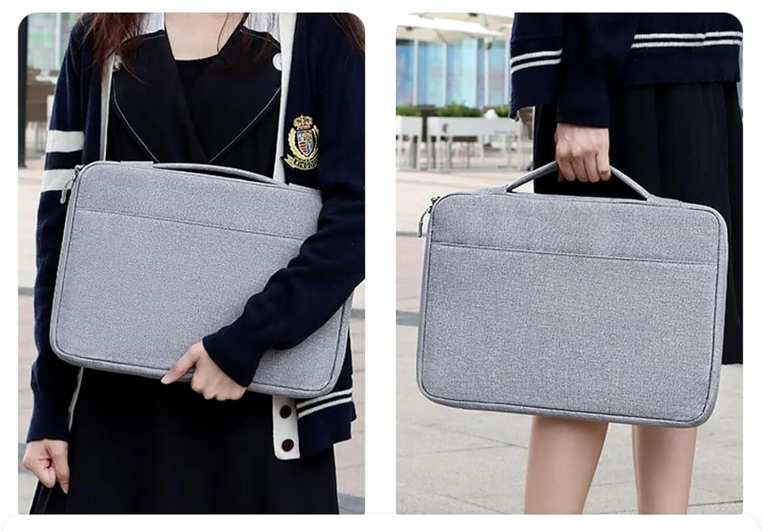 Zaino per Laptop Uffico università Scuola Custodia Protettiva per Notebook da 13,3 Pollici con Borsa per Accessori Compatibile