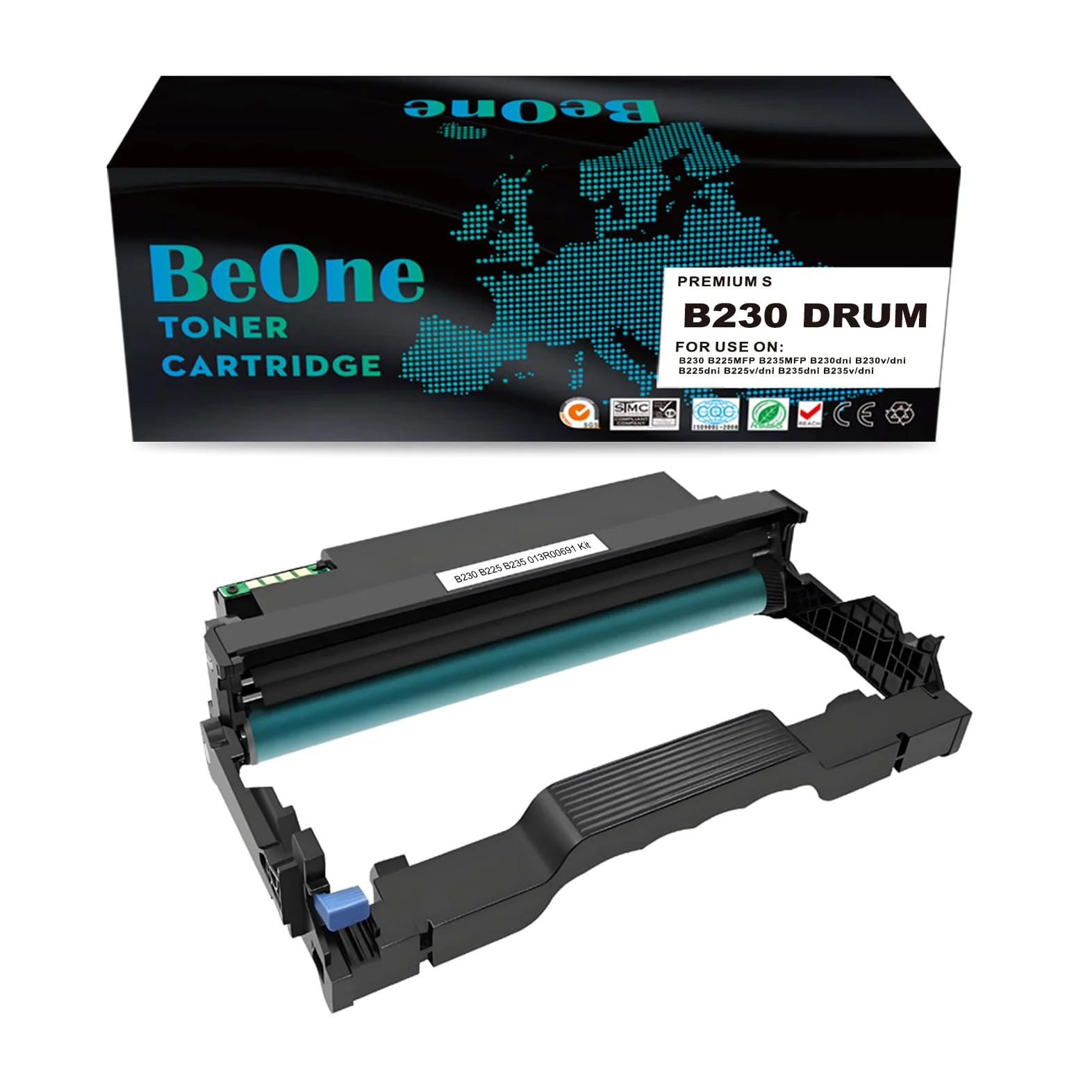 BeOne Compatibile per Xerox B230 B225 B235 013R00691 Unità Tamburo di Imaging Compatibile per Stampante Xerox Imaging B225 B225dni B230 B230dni B235 B235dni (1 Nero)