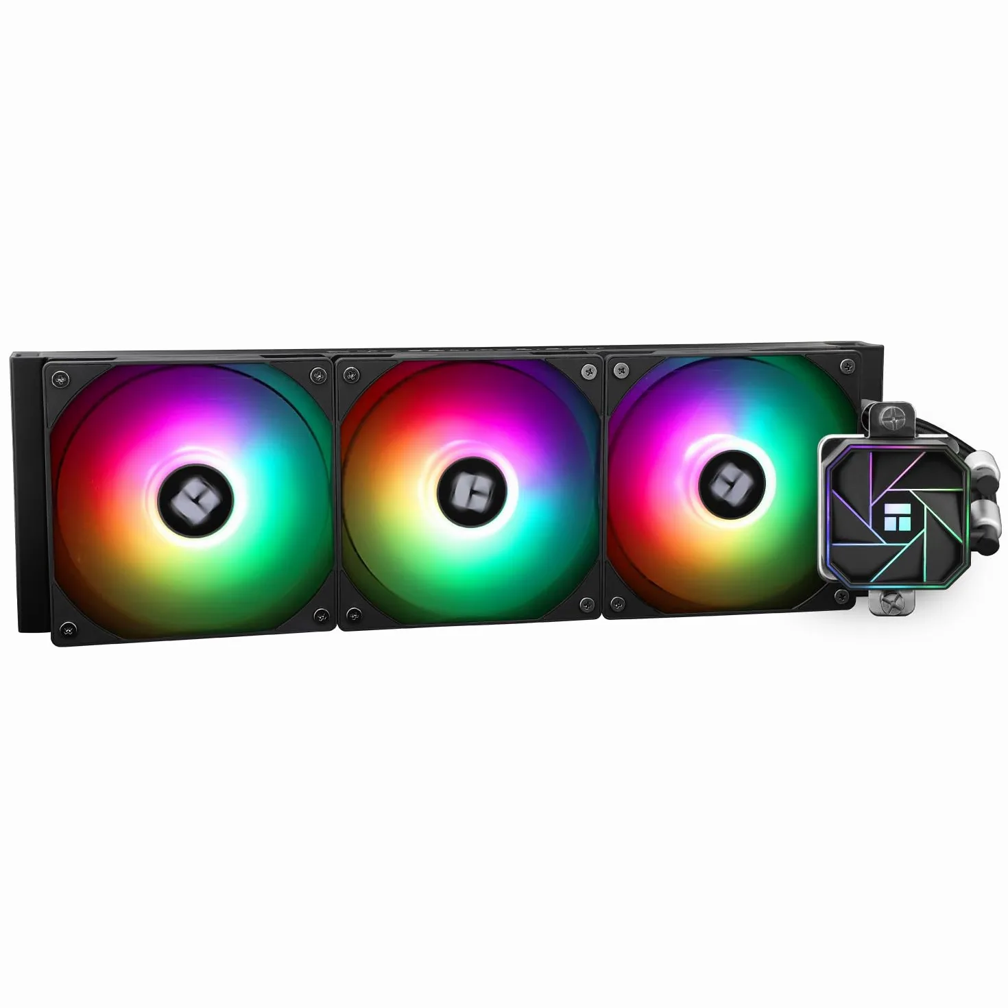 TR AQUA ELITE 360 V3 3 Ventole ARGB PWM con cuscinetti S-FDB, pompa efficiente controllata da PWM, per AMD / AM4 / AM5 Intel LGA1150 / 1151/1200 / 2011/1700 (AE360 V3)