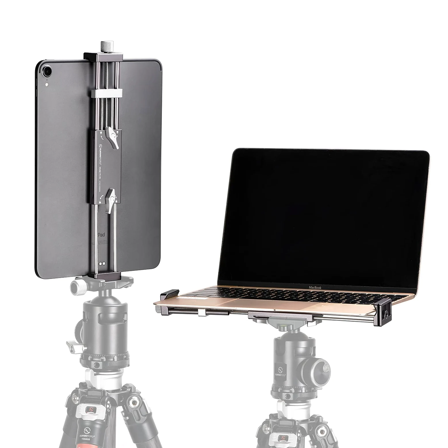 SUNWAYFOTO PC-03 Tablet Laptop Mount Smart Phone Staffa Treppiede Staffa Accessori per Ipad Pro Supporto Arca Swiss Stand Universale