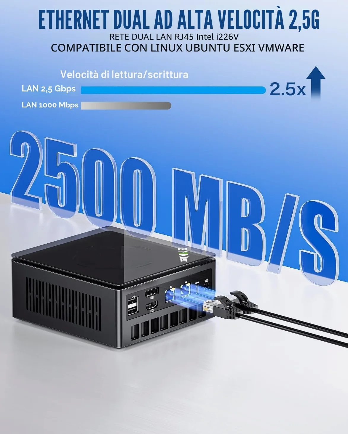 GMKtec Gaming Mini PC K8 Plus AMD Ryzen 7 8845HS (8C/16T, Up to 5.1GHz) 32GB RAM DDR5 512GB SSD, Oculink Desktop Computer/Dual NIC 2.5G/WIFI 6/BT5.2/HDMI 2.1/USB4/USB3.22+USB2.0