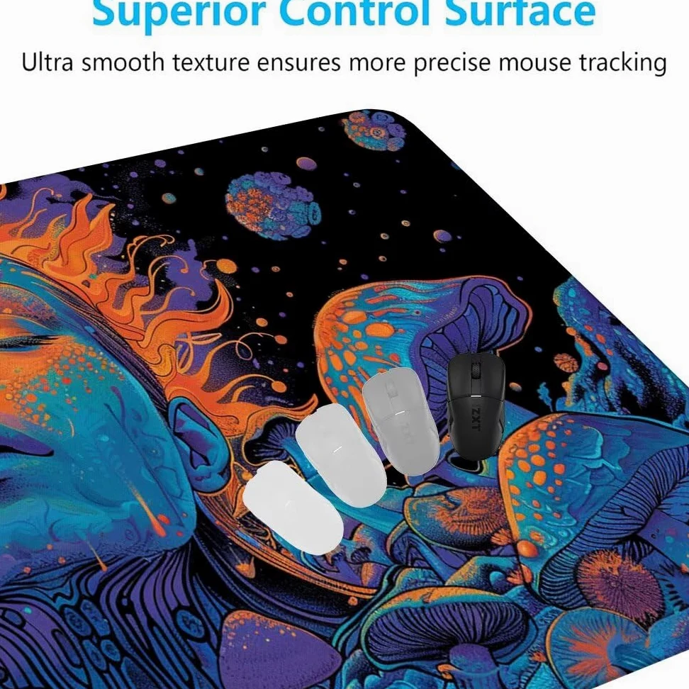 Pianta Tappetino Mouse XXL 1000x500x3mm, Gaming Tappetino Mouse Fiori Mousepad con Base in Impermeabile Gomma Antiscivolo per Tastiera Computer Ufficio Idea Regalo Festa del Papà e Compleanno X-966