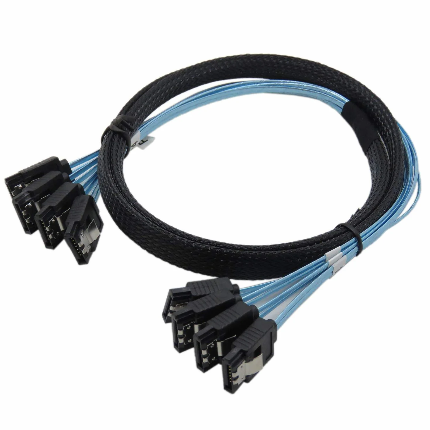 4pcs/Set Sata3 III SAS Cable High Speed 6Gbps Quality for Server 0.5M