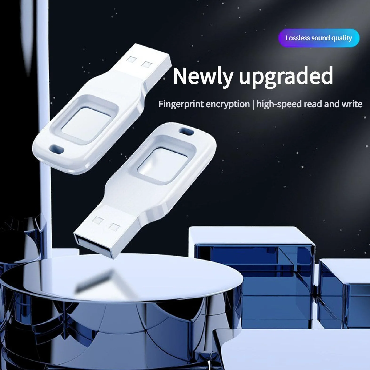 Chiavetta USB Type-C con crittografia delle Impronte digitali, chiavetta USB protetta da Password, 10 ID di Impronte digitali consentiti, chiavette USB 128GB