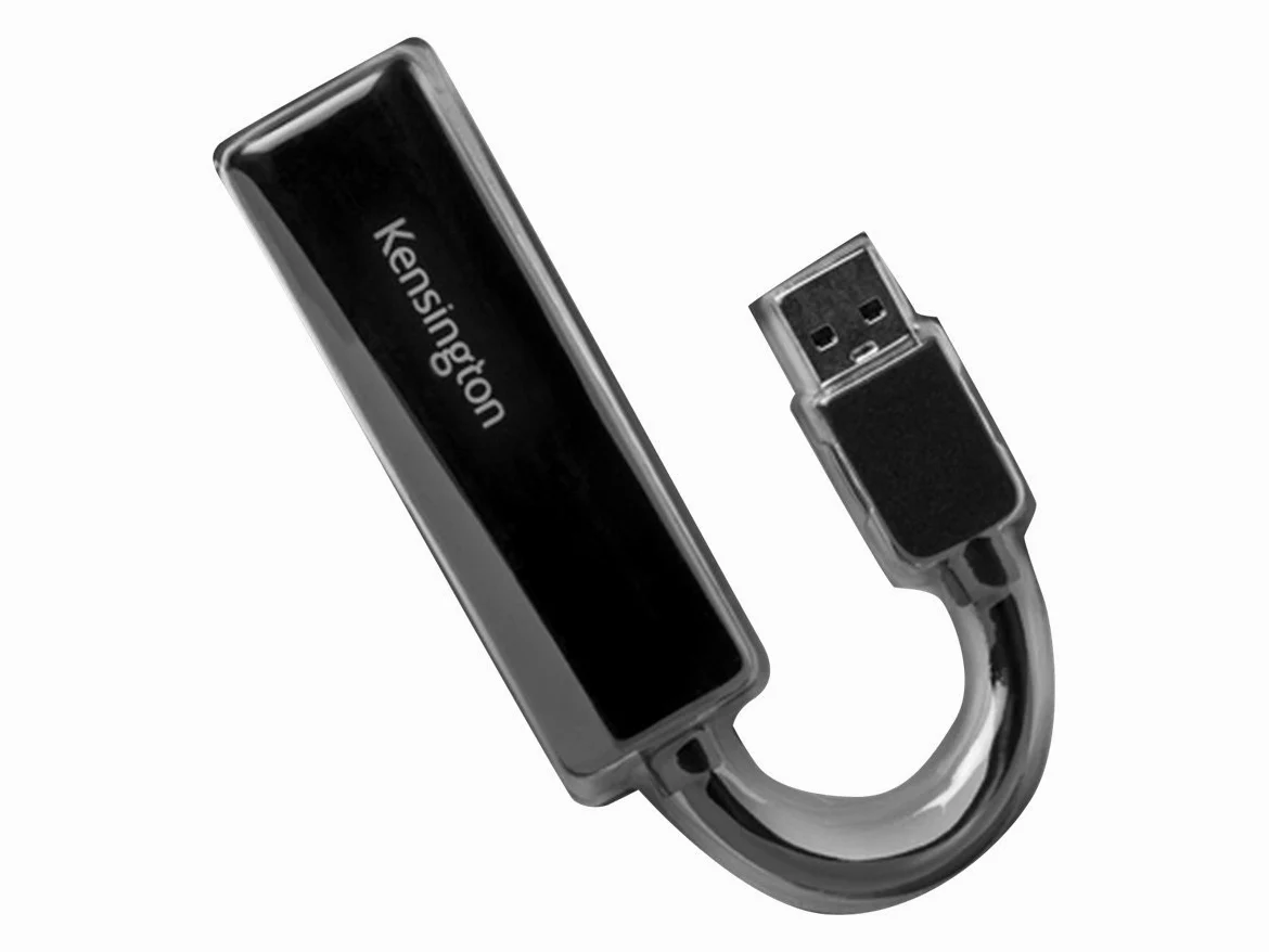 Kensington Adattatore da USB-A a Ethernet UA0000E, Nero, K33981WW