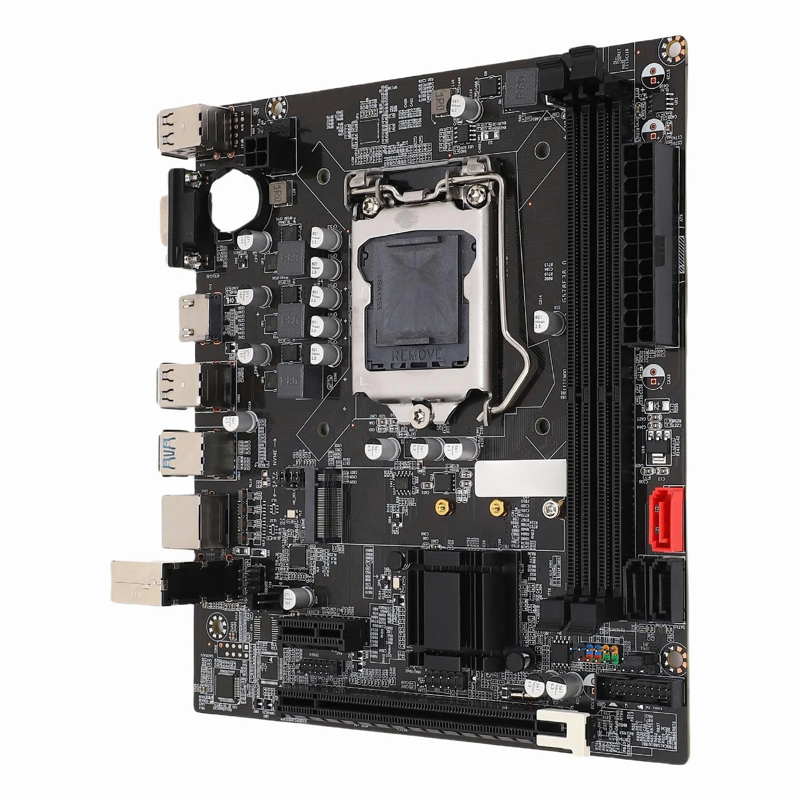 XUMIUZIY B75 COMPUTTA Computer, LGA 1155 Socket 2x8GB DDR3 Board da Gioco con M.2 NVME NGFF ATA3.0 PCI E per Core I3 I5 I7 E3 V2