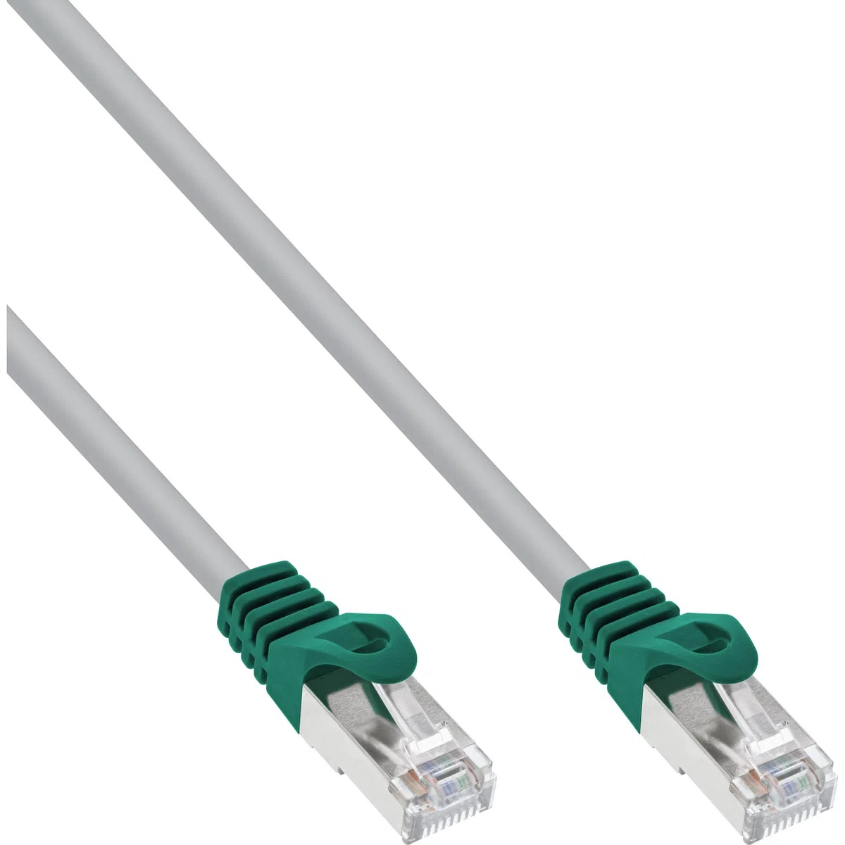 InLine 10m S-FTP Cat5e Crossover cavo di rete Grigio