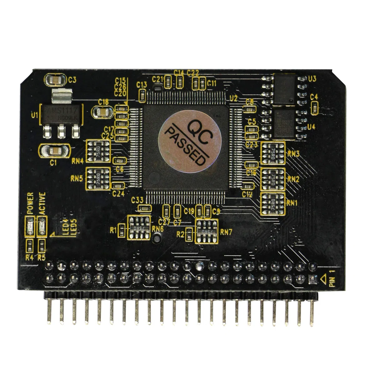 GINTOOYUN Adattatore da scheda SD a IDE da 6,3 cm, da scheda di memoria SD SDHC SDXC MMC a IDE da 2,5 pollici, adattatore convertitore maschio a 44 pin