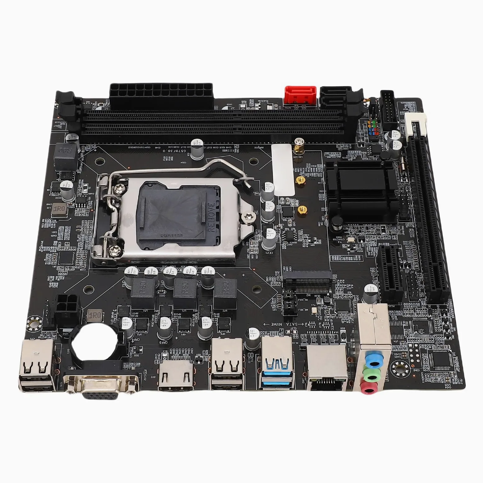 XUMIUZIY B75 COMPUTTA Computer, LGA 1155 Socket 2x8GB DDR3 Board da Gioco con M.2 NVME NGFF ATA3.0 PCI E per Core I3 I5 I7 E3 V2