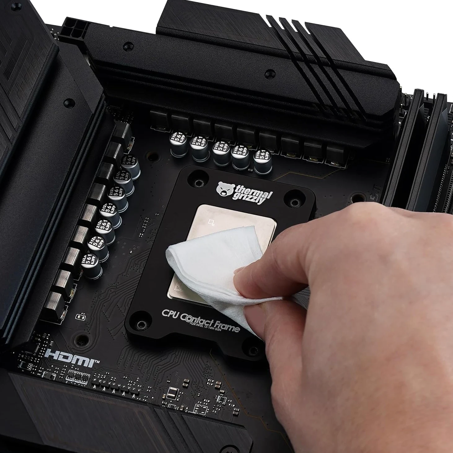 Thermal Grizzly Kryonaut Extreme - 6 grammi Combo - Pasta termica ad alte prestazioni con 12 salviette per la pulizia, 6 bagnate e 6 asciutte, per la massima conducibilità termica durante l'overclock