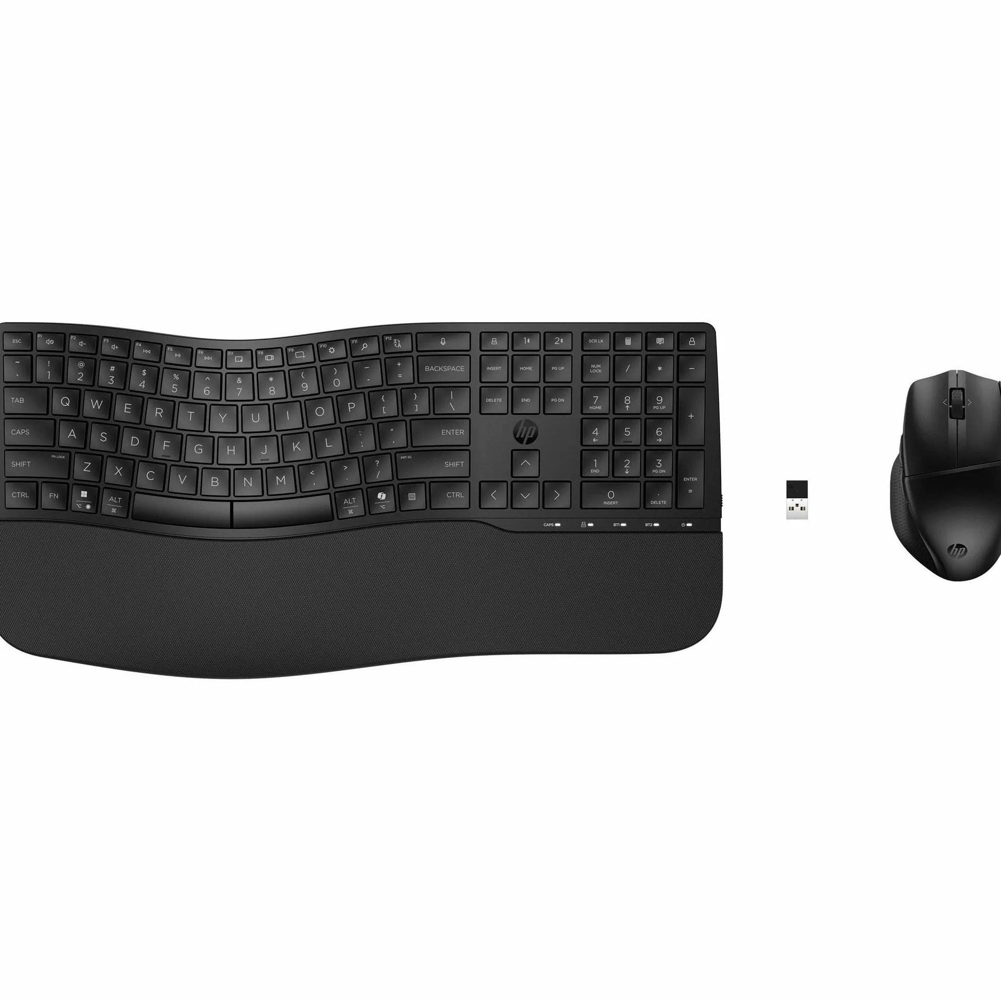 HP 680 Combo Tastiera e Mouse Wireless, 6 Tasti Programmabili, Sensore Ottico da 1200 dpi, Fino a 36 Mesi di Batteria per la Tastiera e 20 per il Mouse, Compatibile con Windows 11, Nera