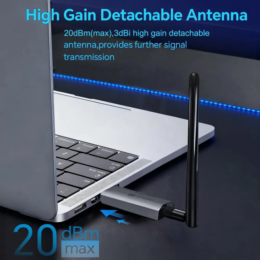 Zigbee 3.0 USB Dongle, Zigbee Gateway con chip EFR32MG21 e antenna esterna SMA, hub USB Zigbee universale, coordinatore per Home Assistant, Zigbee2MQTT, OpenHAB, Plug & Play