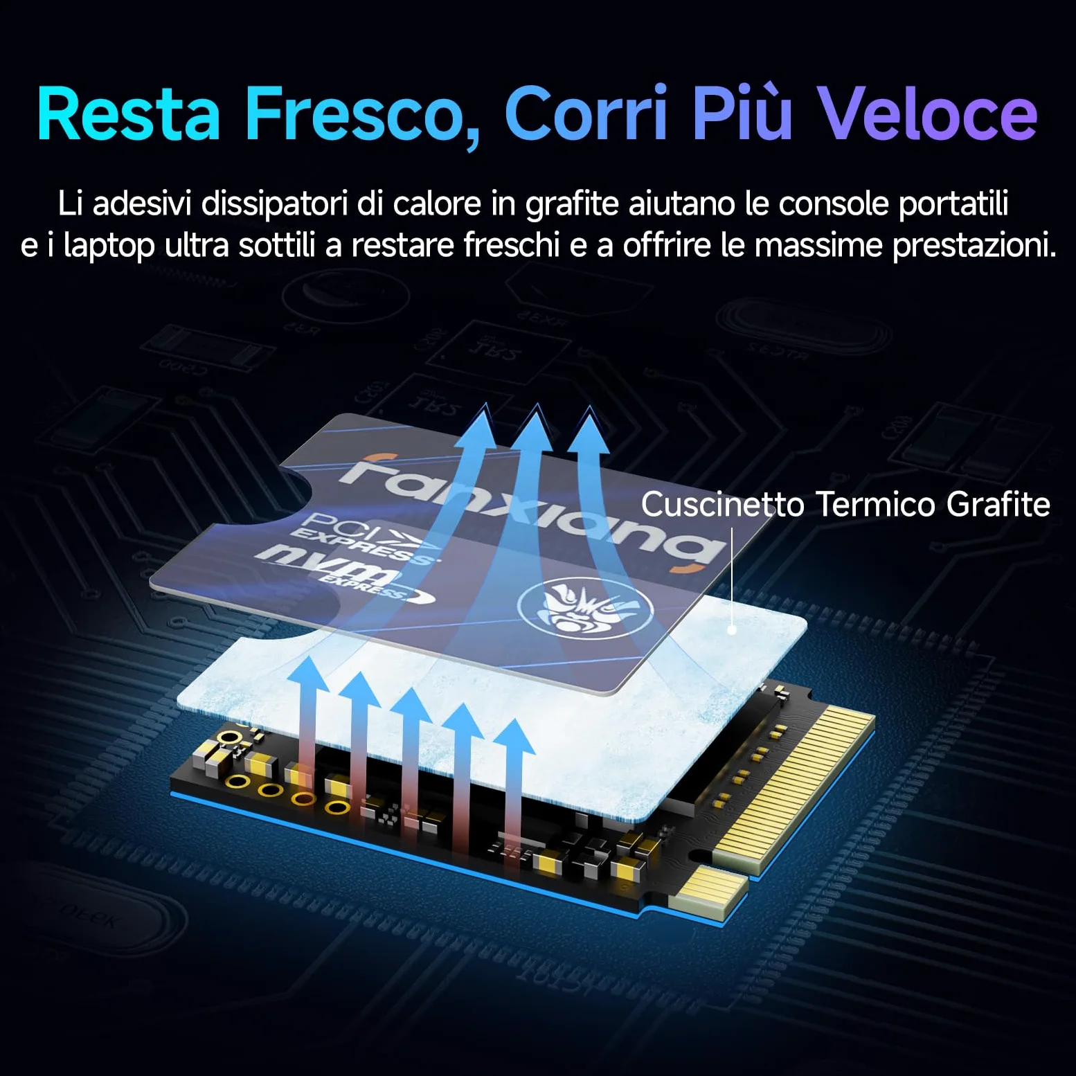 fanxiang S630 500GB SSD M.2 2230, NVME M2 SSD PCIe Gen4x4, Fino a 4850MB/s, Per Rog Ally, Steam Deck, Microsoft Surface Pro, Mini PC, Ultrabook - Unità a Stato Solido Interna