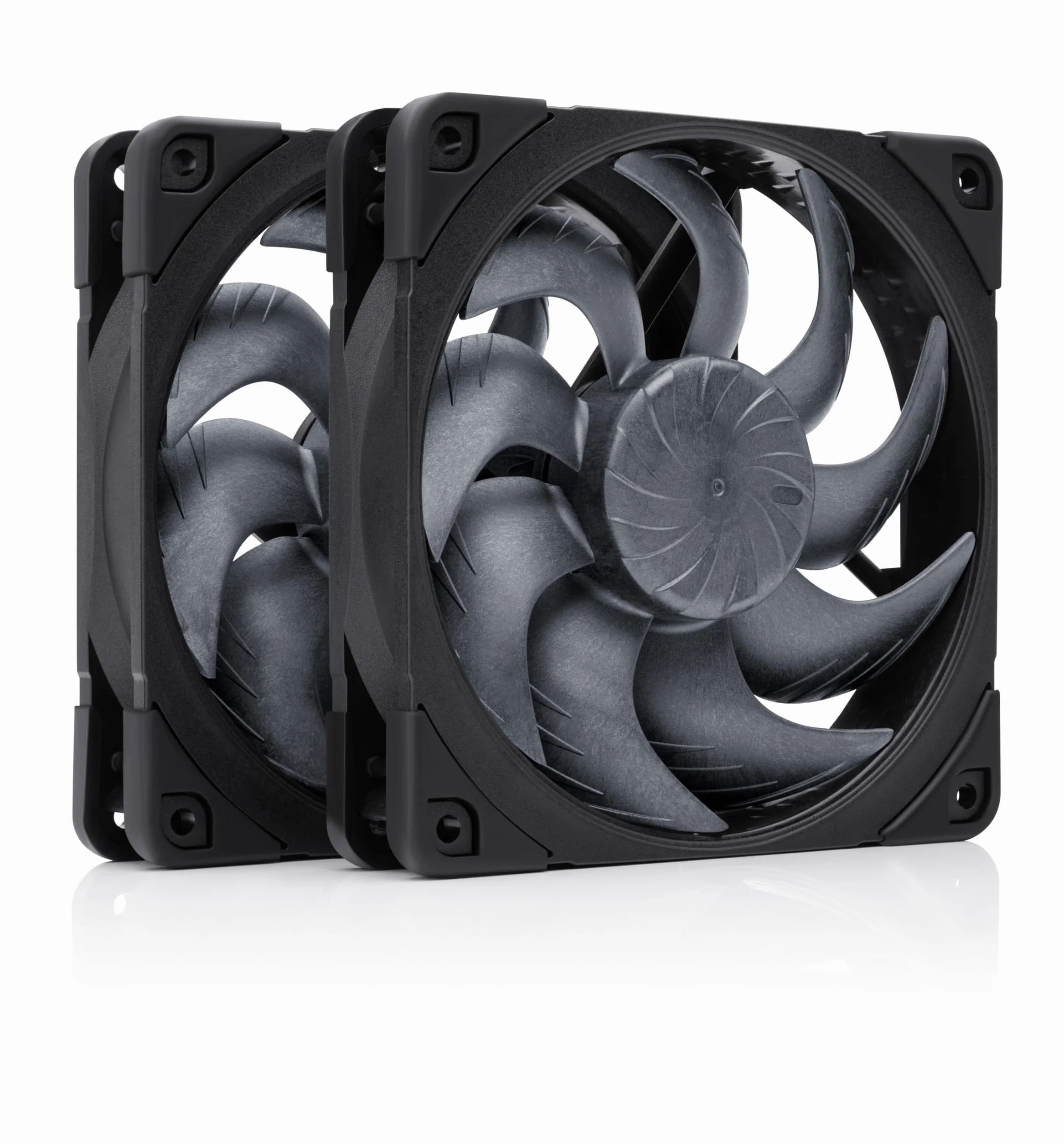 Noctua NF-A12x25 G2 PWM Sx2-PP chromax.black, Set di Due Ventole per Configurazioni di Tipo Push-Pull e Fianco a Fianco (Nero)