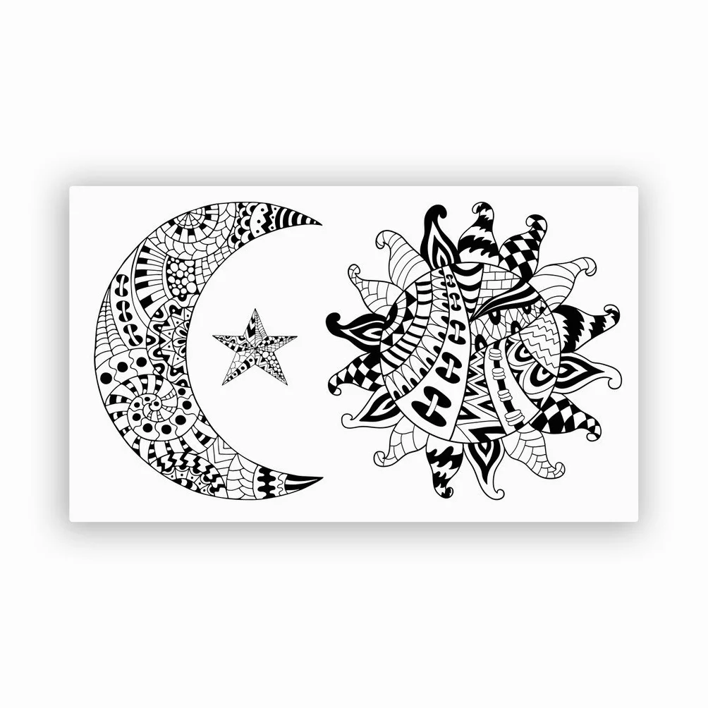 2 x 30cm/300mm il sole, la luna e le stelle Adesivi vinilici bagagli di viaggio #7491