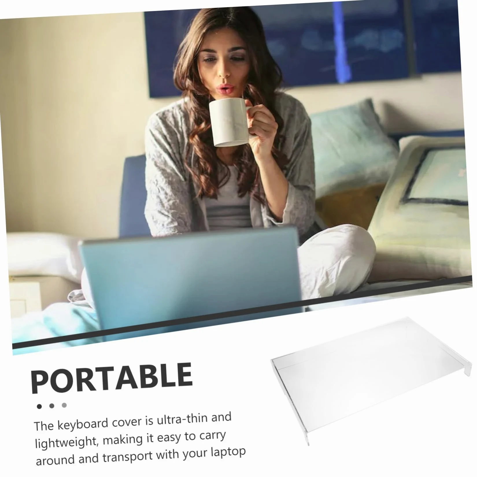 Copertura Tastiera in Acrilico Trasparente per Notebook 17, 3 Pollici | Design Antiscivolo, Visibilità Chiara, Accessorio per Protezione della Tastiera del Computer