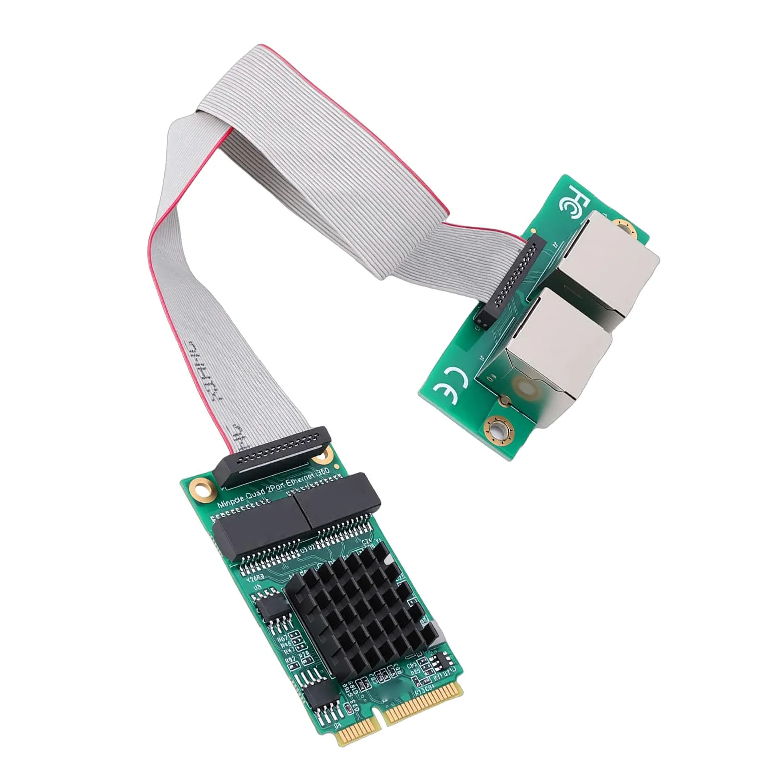 Scheda Adattatore di Rete Mini PCIe Gigabit, Doppia RJ45 Mini