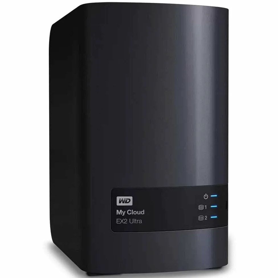 WD 4TB My Cloud EX2 Ultra 2-bay NAS - Network Attached Storage RAID, file sync, streaming, media server, with WD Red drives