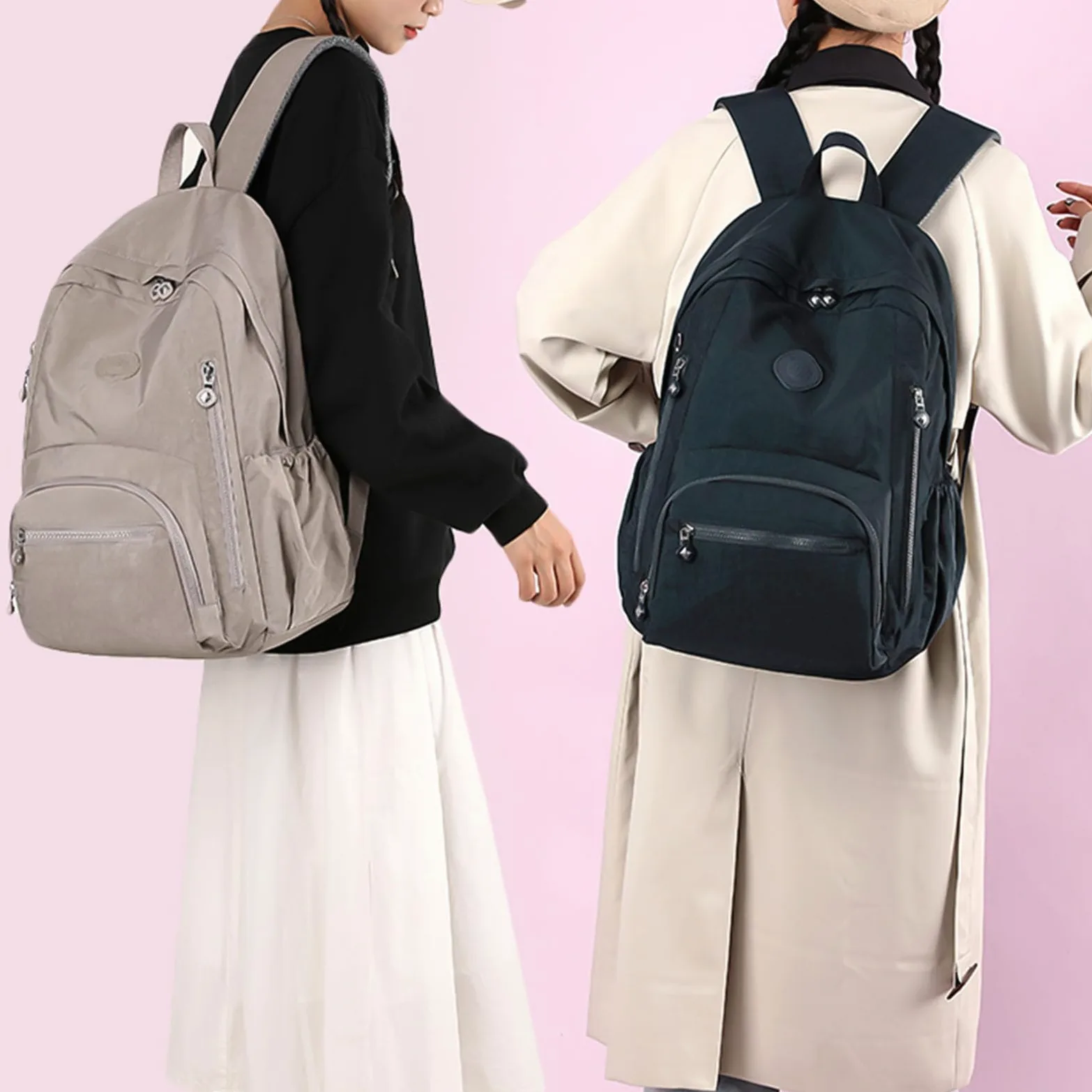 Zaino Per Laptop Studente Scuola Uomo Viaggio Resistente All'acqua Donna Capacità Laptop Da Viaggio Capacità Studente Scolastico