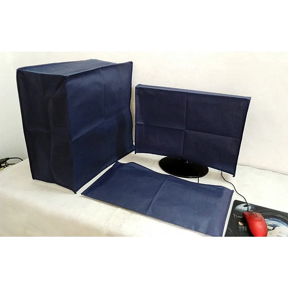 Set 3 pezzi copertura antipolvere per CPU, Coperchio Antipolvere per Cpu Monitor Da Tavolo Computer PC Custodia Antipolvere Torre Della Tastiera,Copri Computer Antipolvere (24 inches)