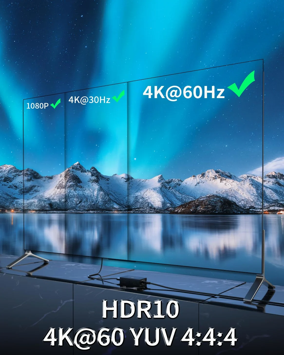PWAY HDMI Extender 60m 4K@60Hz con Loop Out, Trasmissione Lunga Distanza via Cavo Cat6/7, Supporto EDID/HDCP, Compatibile con PC, TV, Proiettore, PS5, Xbox – Extensore HDMI con Uscita Locale