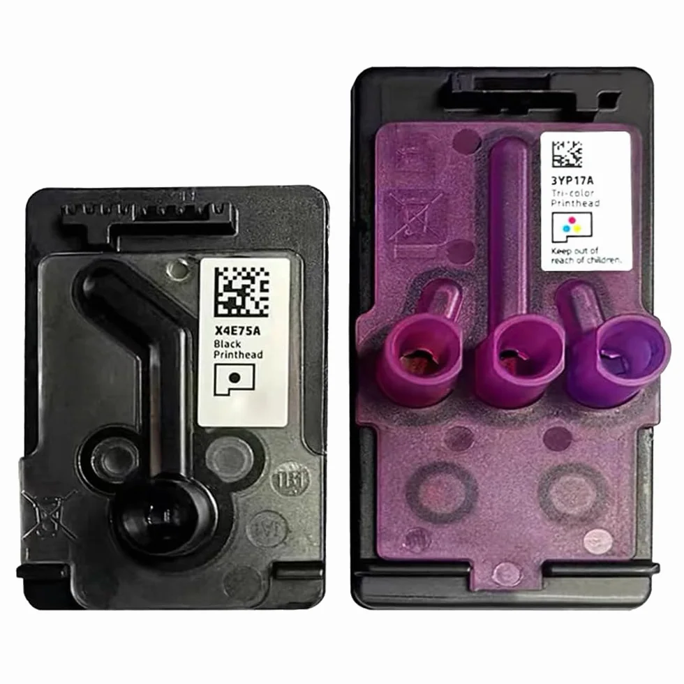 LEBOK Testina di stampa 3YP17A X4E75A per stampanti HP serie 660 670 700 6000 6001 7000 7001 7300 7301 7600 7602 1 nero 1 tricolore