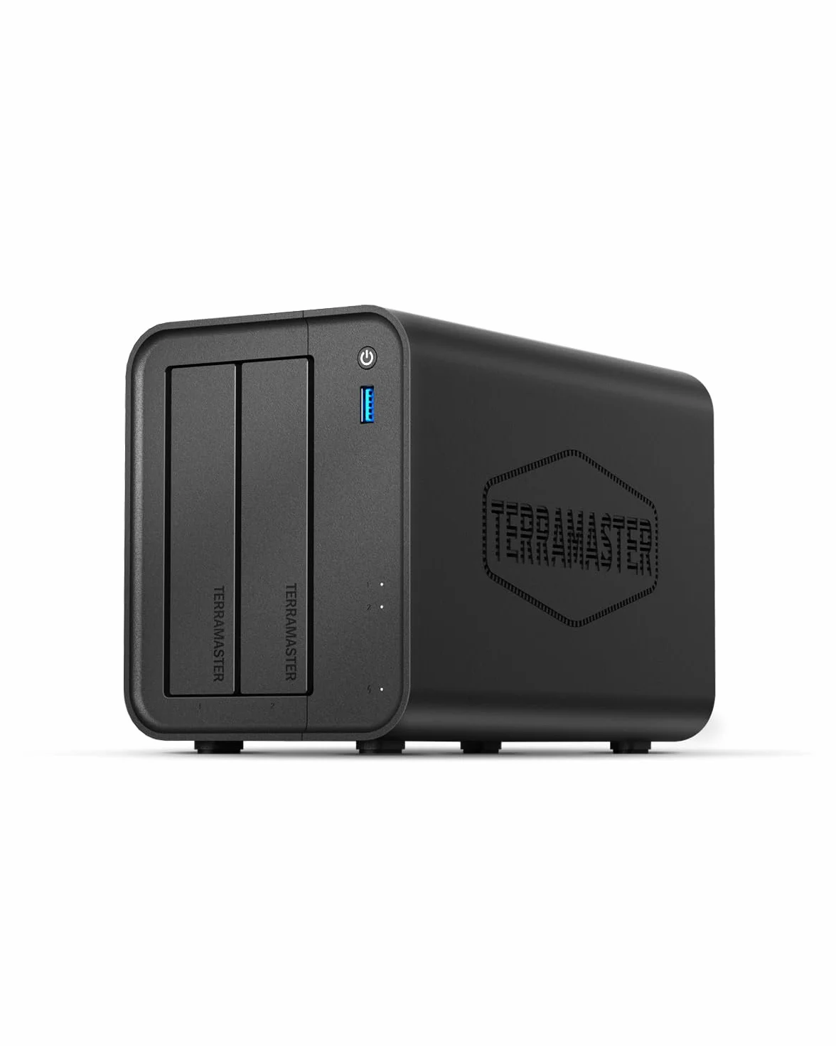 TERRAMASTER F2-425 2-Bay NAS Storage -Intel x86 Quad-Core CPU, 4GB RAM, 2.5GbE LAN, Network Attached Storage Multimedia Server per Utenti Domestici (Diskless)