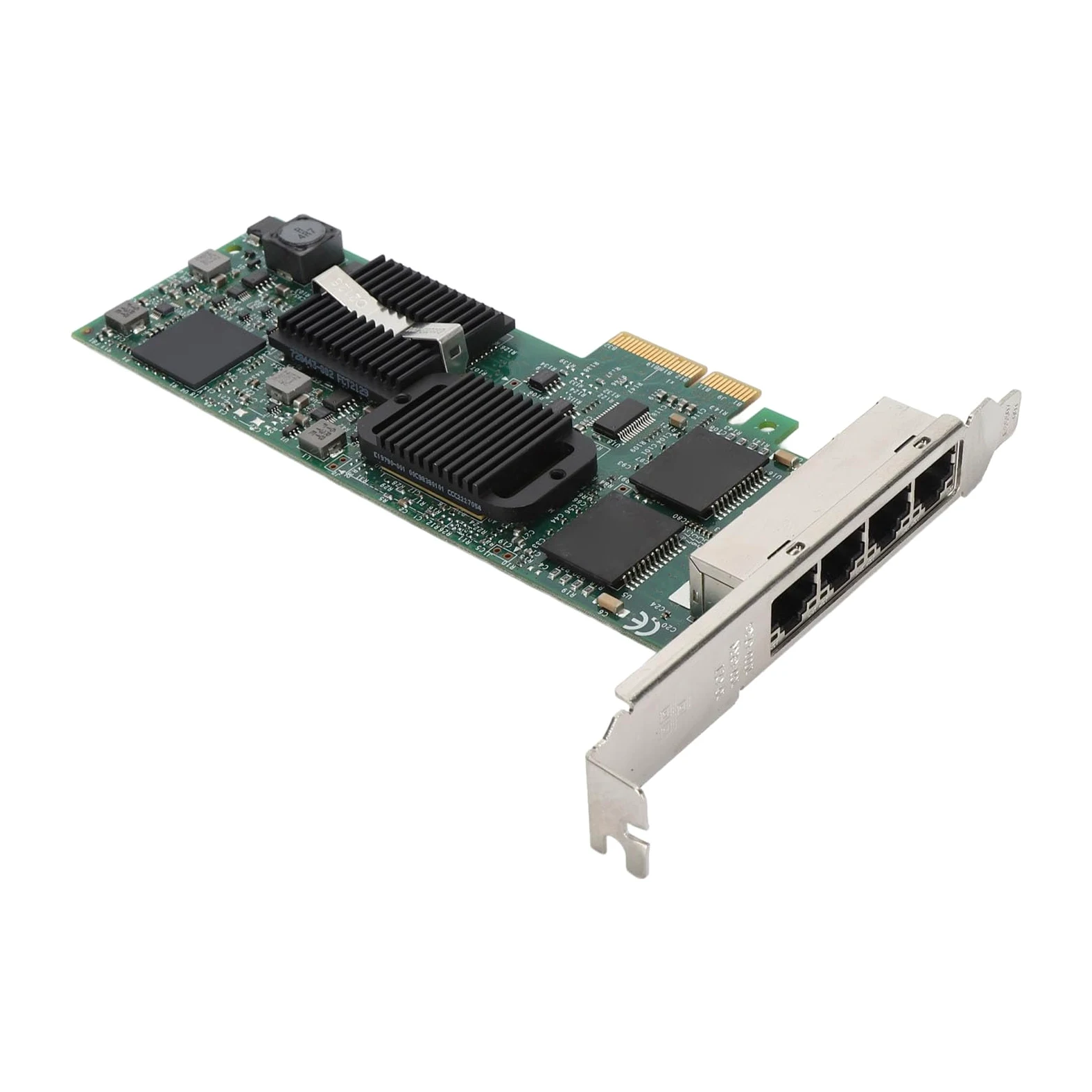 Scheda di Rete Gigabit PCIe Ad Alte Prestazioni con 4 Porte RJ45, velocità Adattiva per PC Server e Desktop, Materiale PCB