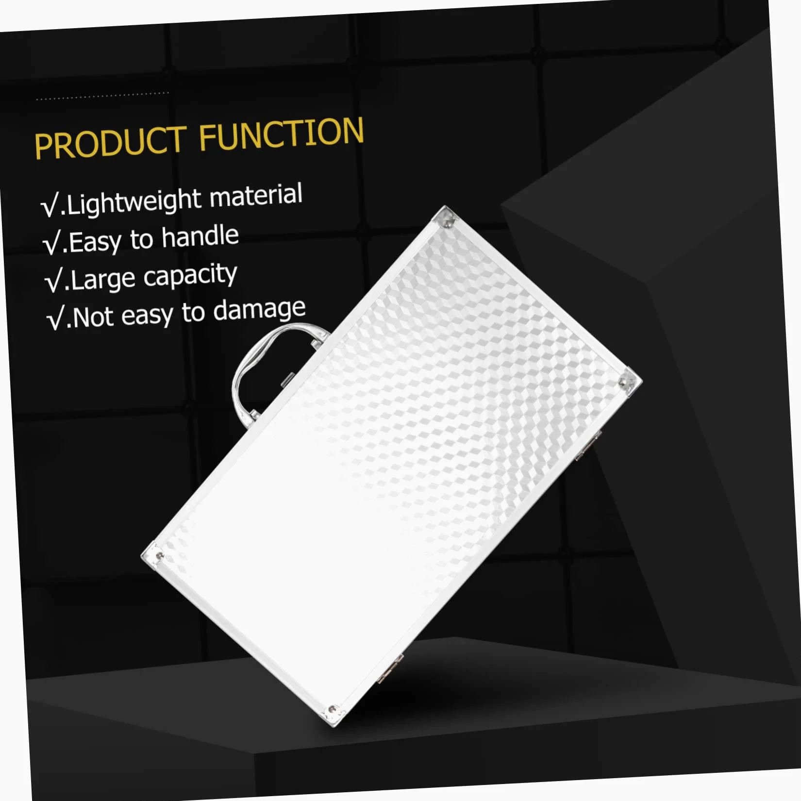 Scatola per Schede Audio in Alluminio, Custodia Rigida Argentata in Abs e Mdf, Resistente e Facile da Trasportare per Proteggere Contenuto