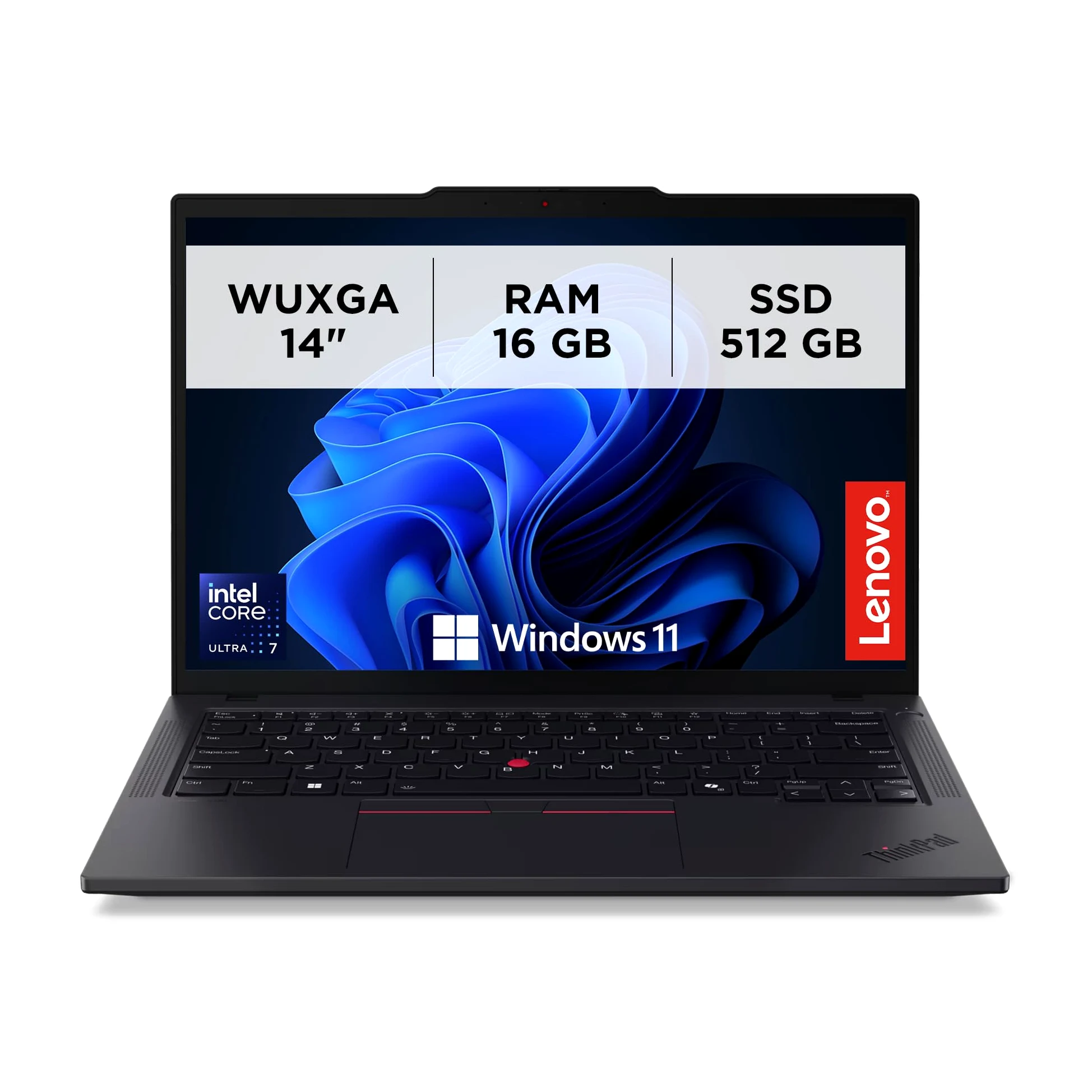 Lenovo - Notebook 14 Pollici ThinkPad T14 Gen 5, Pc Portatile Professionale Windows 11 Pro, Intel Core Ultra 7 155U, RAM 16GB DDR5, 512GB SSD NVMe - Laptop Grafica Intel, Computer Audio Dolby