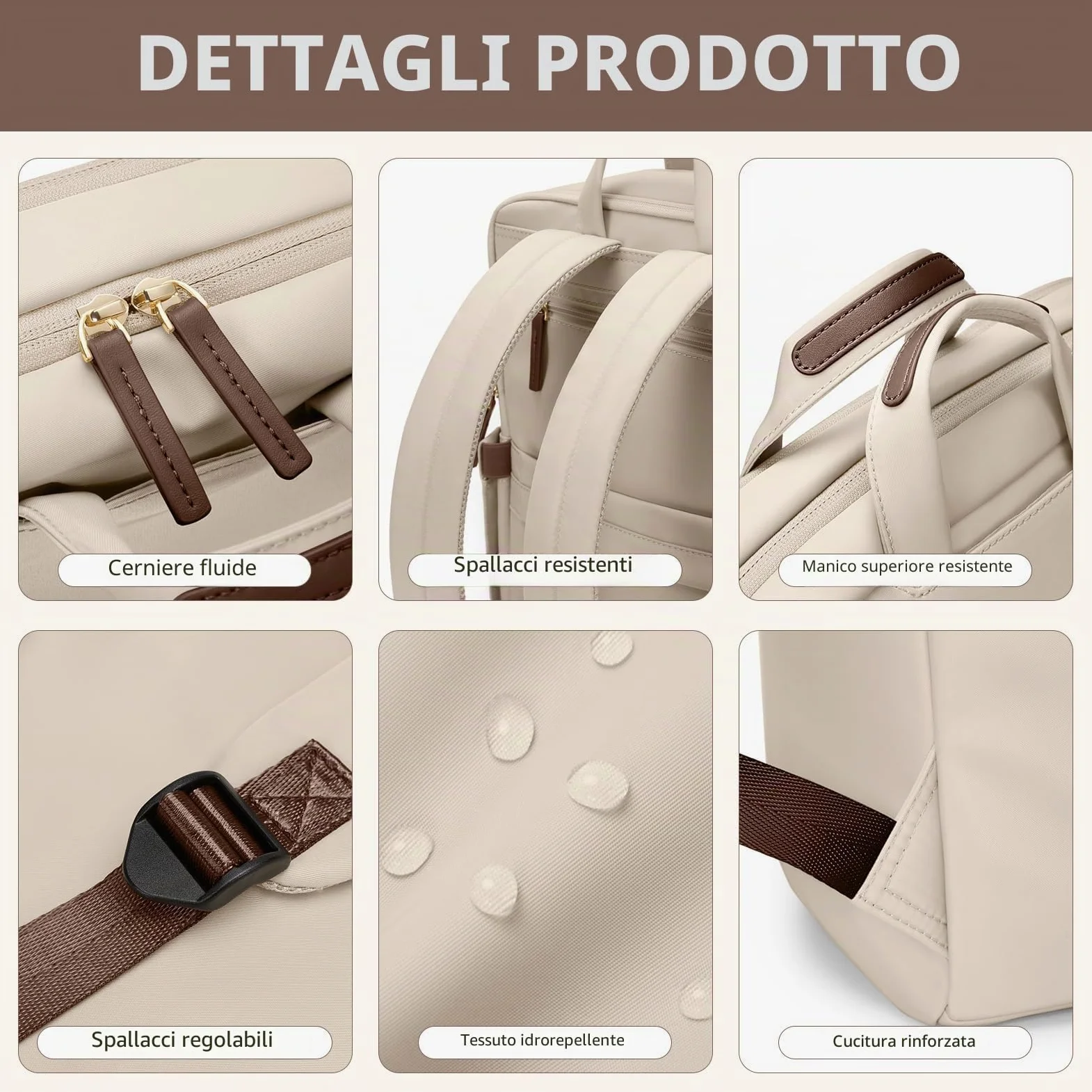 Zaino Porta PC Donna,Multifunzione 17.3 Pollici Zaino Donna Antifurto Zaino Scuola Zaino per Computer Zaino da Viaggio,Borse da Cabina per Easyjet, Zaino per Università