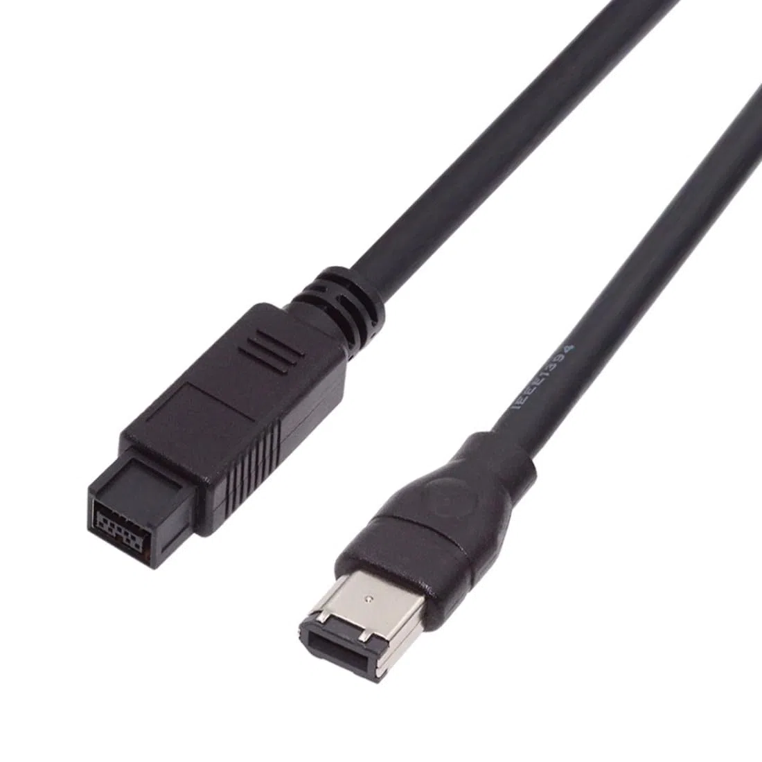 chenyang CY Cavo FireWire da 800 a 400,9 Pin maschio a 6 Pin femmina IEEE 1394B … 9 - pin / 6 - Pin Beta Firewire 800 - Firewire 400 9-6 Cable IEEE 1394b 1.8m Black