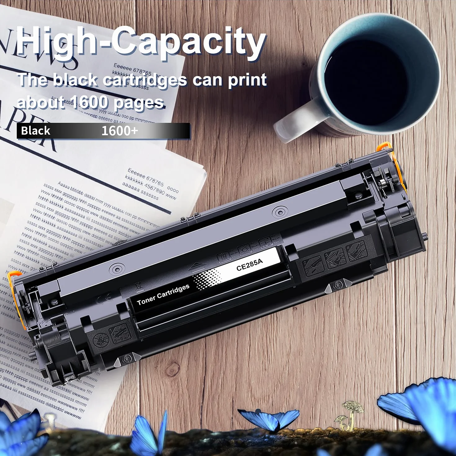 LOSMANN 1x Toner nero compatibile con HP 85A CE285A per HP LaserJet Pro P1005 P1006 P1102W P1102 M1132MFP M1217NFW M1212NF M1213NF M1132 P1100 M1136 M1210 M1212 M1130 M1134