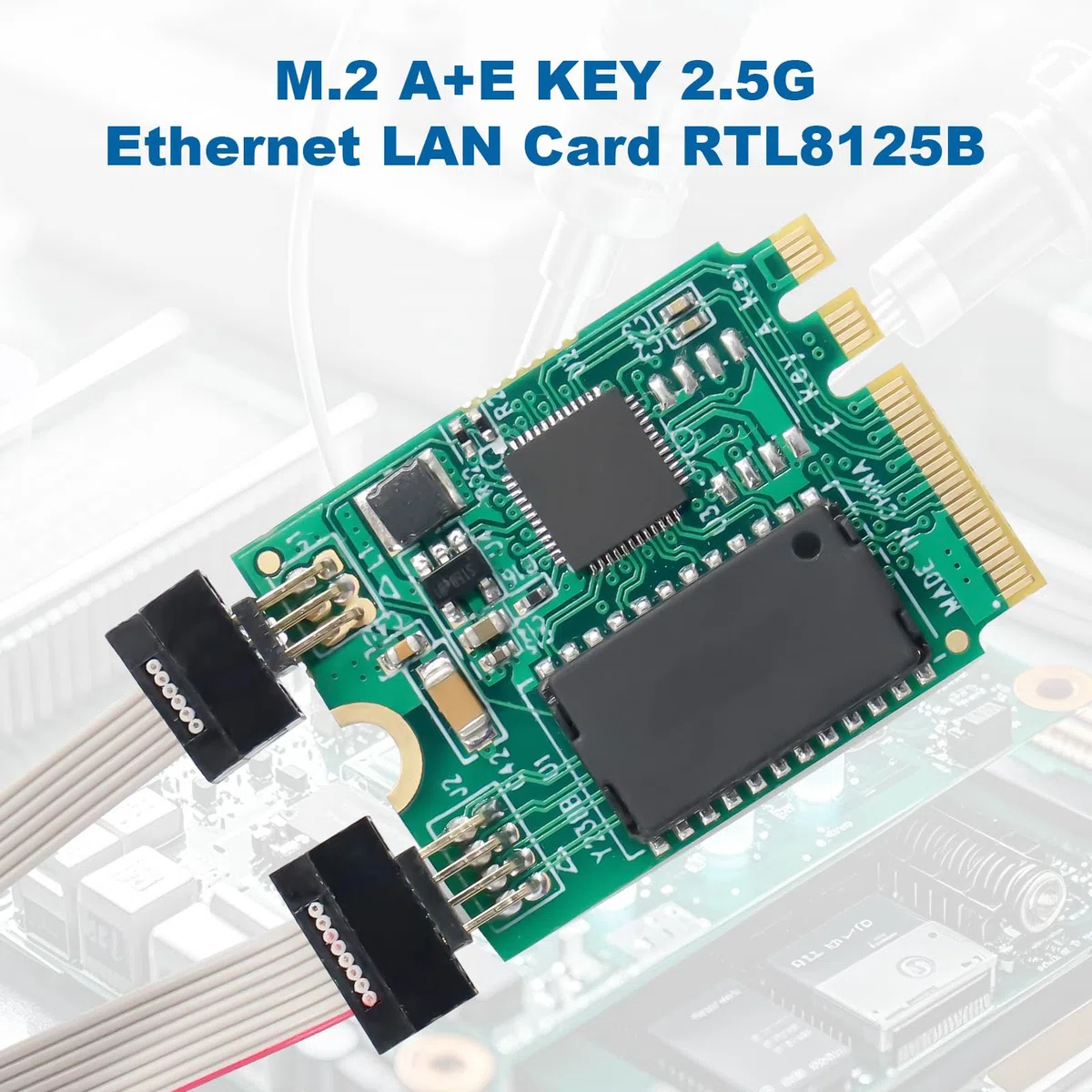 M.2 2.5G Gigabit LAN Ethernet, M.2 Key A+E 2.5 gbit scheda di rete con chipset RTL8125B, singola porta multi Gigabit PCIExpress adattatore di rete per Win/Linux