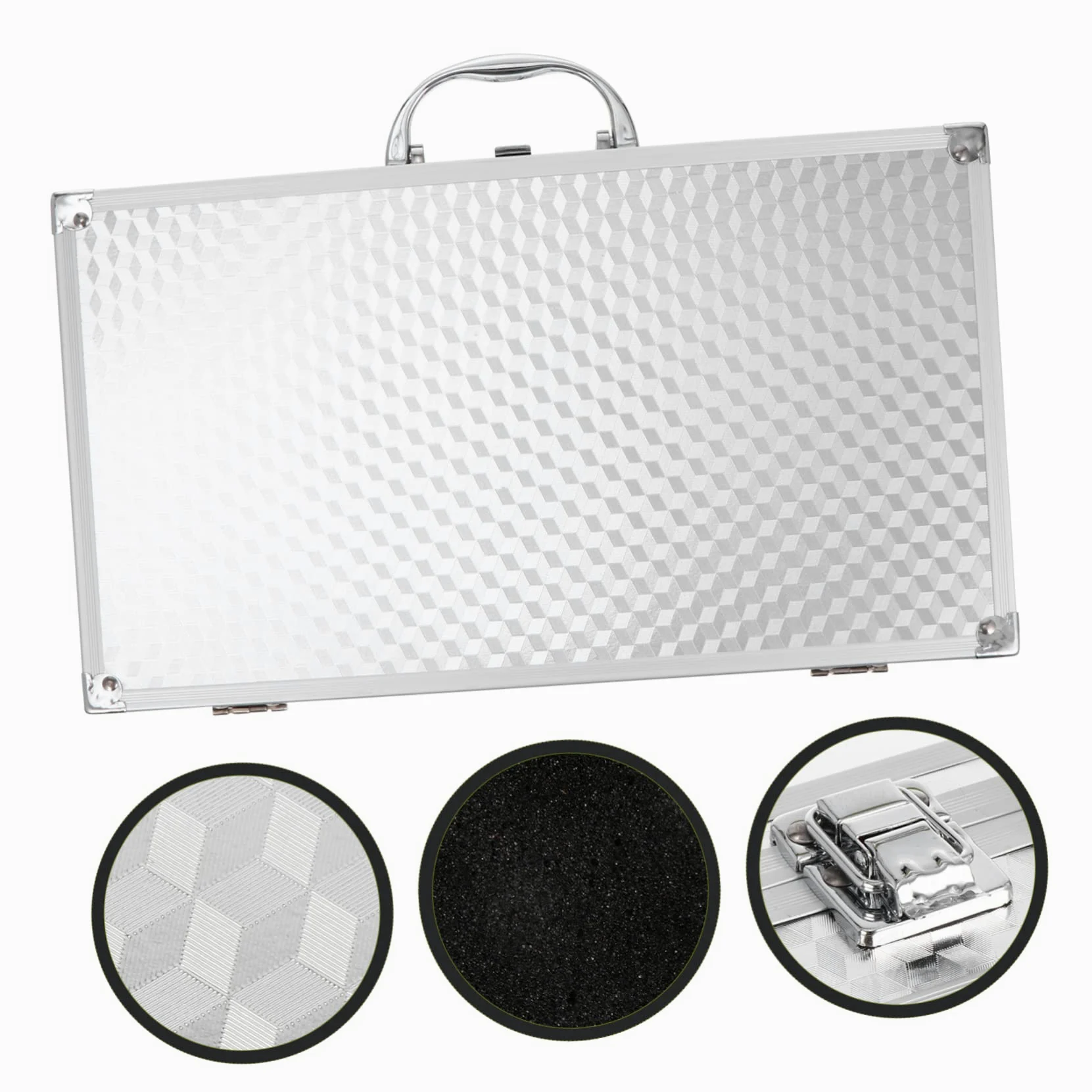 Valigetta in Alluminio per Schede Audio Resistente Capacità di Carico Elevata, Custodia Portatile Elegante e Semplice per Trasporto Sicuro