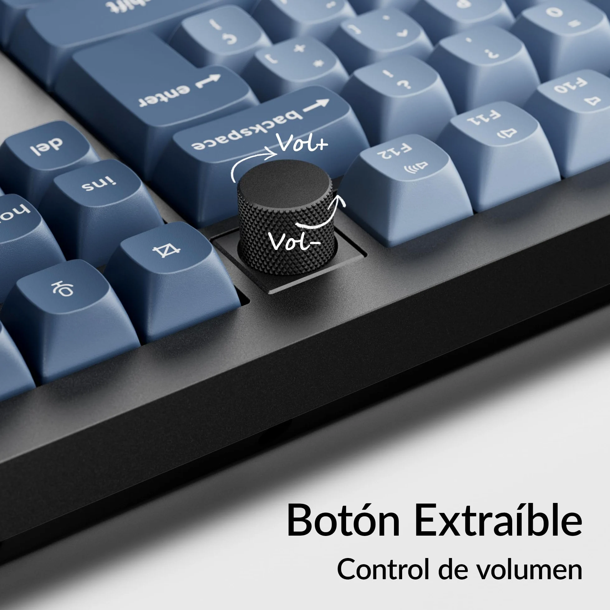Keychron V6 MAX Tastiera meccanica da gaming wireless, 2,4 GHz/Bluetooth/cavo, layout QWERTY spagnolo, programmabile QMK, compatibile con Mac, Windows e Linux, Interruttori Gateron Jupiter rossi