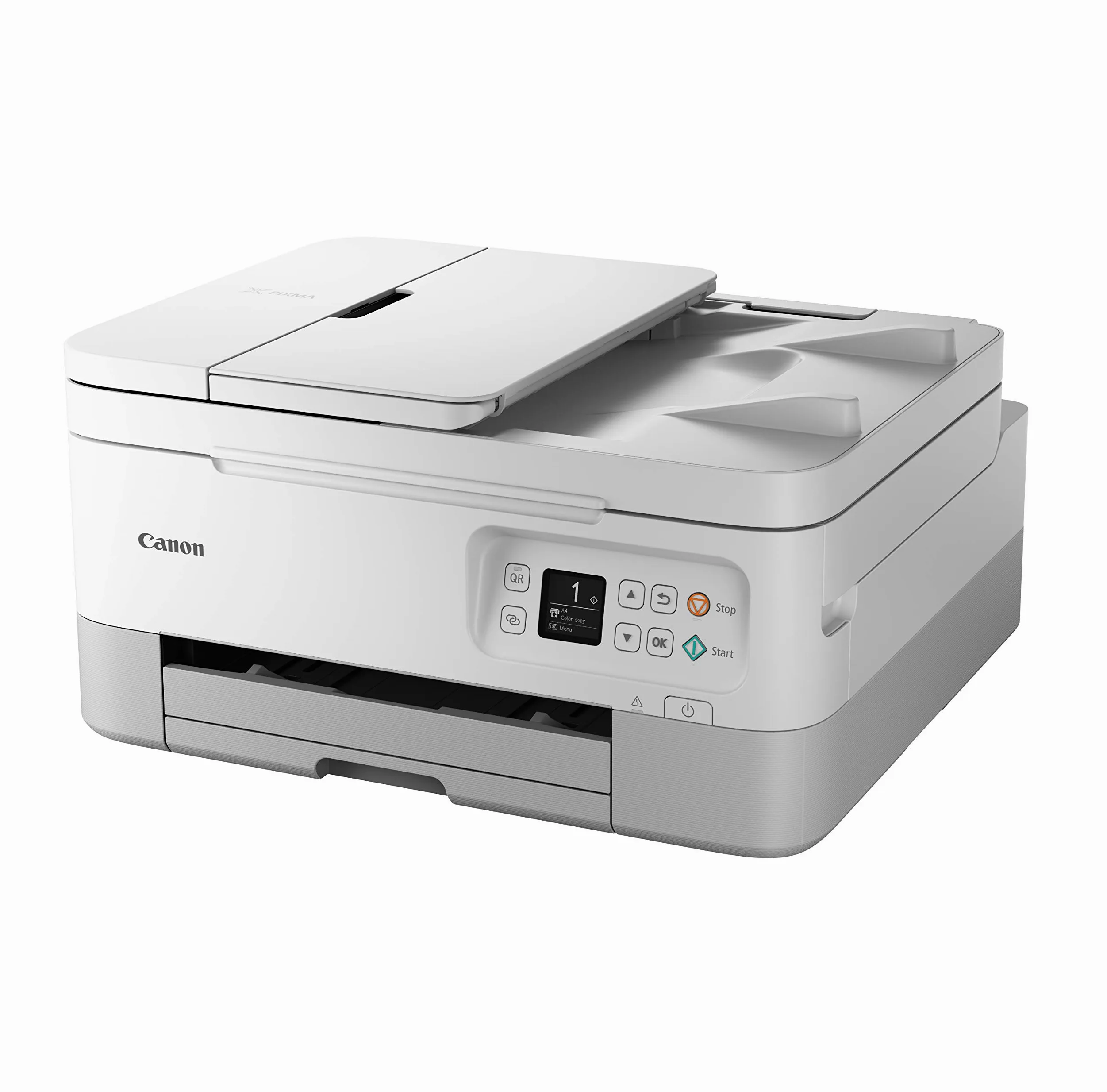 Canon PIXMA TS7451i Stampante Wifi, Multifunzione a Colori A4, Alimentatore Automatico di Documenti per Stampa Multimediale e Creativa - Ideale per Casa e Ufficio compatibile PIXMA PRINT PLAN; bianco