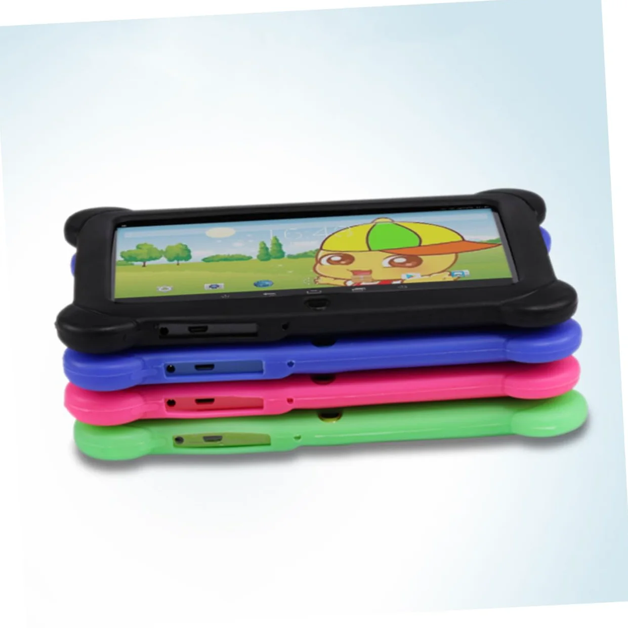 Hemobllo Tablet Educativo per Bambini da 7 Pollici con 8gb Memoria, 512m Ram, Plastica Resistente, Batteria 2100mah, per Studio e Gioco