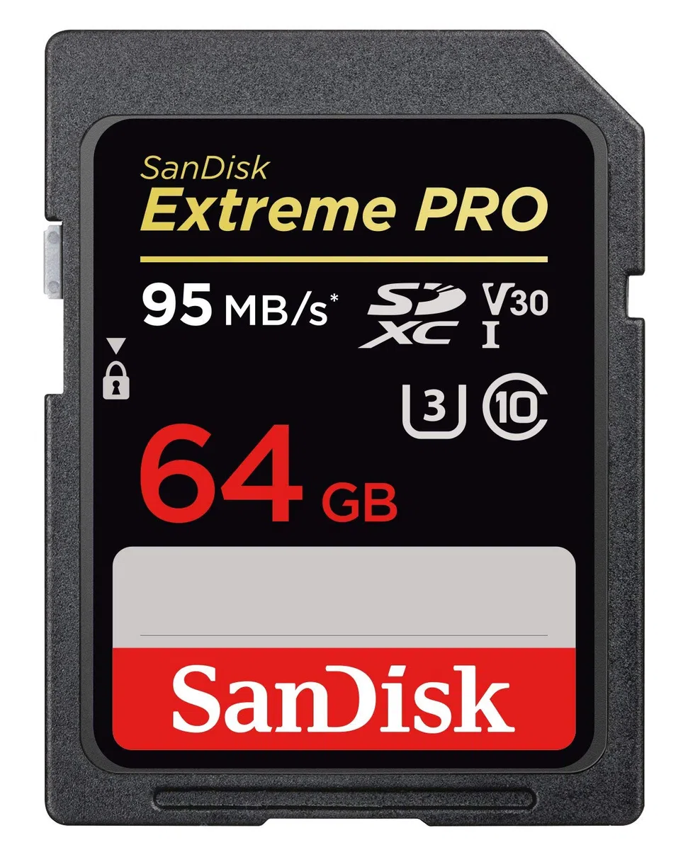 SanDisk Extreme PRO 64 GB, Scheda di Memoria SDXC, Classe 10, U3, V30, Velocità di Lettura 95 MB/s (Ricondizionato)
