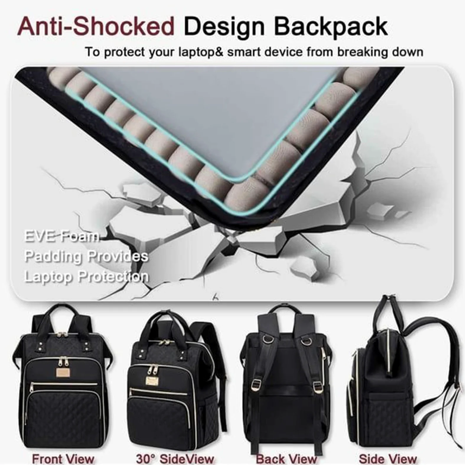 Zaino per insegnanti – Borsa da scuola per computer portatile, scomparto | isotermico, design multi-tasche morbido, spallacci regolabili confortevoli, trasporto quotidiano leggero | per la scuola,