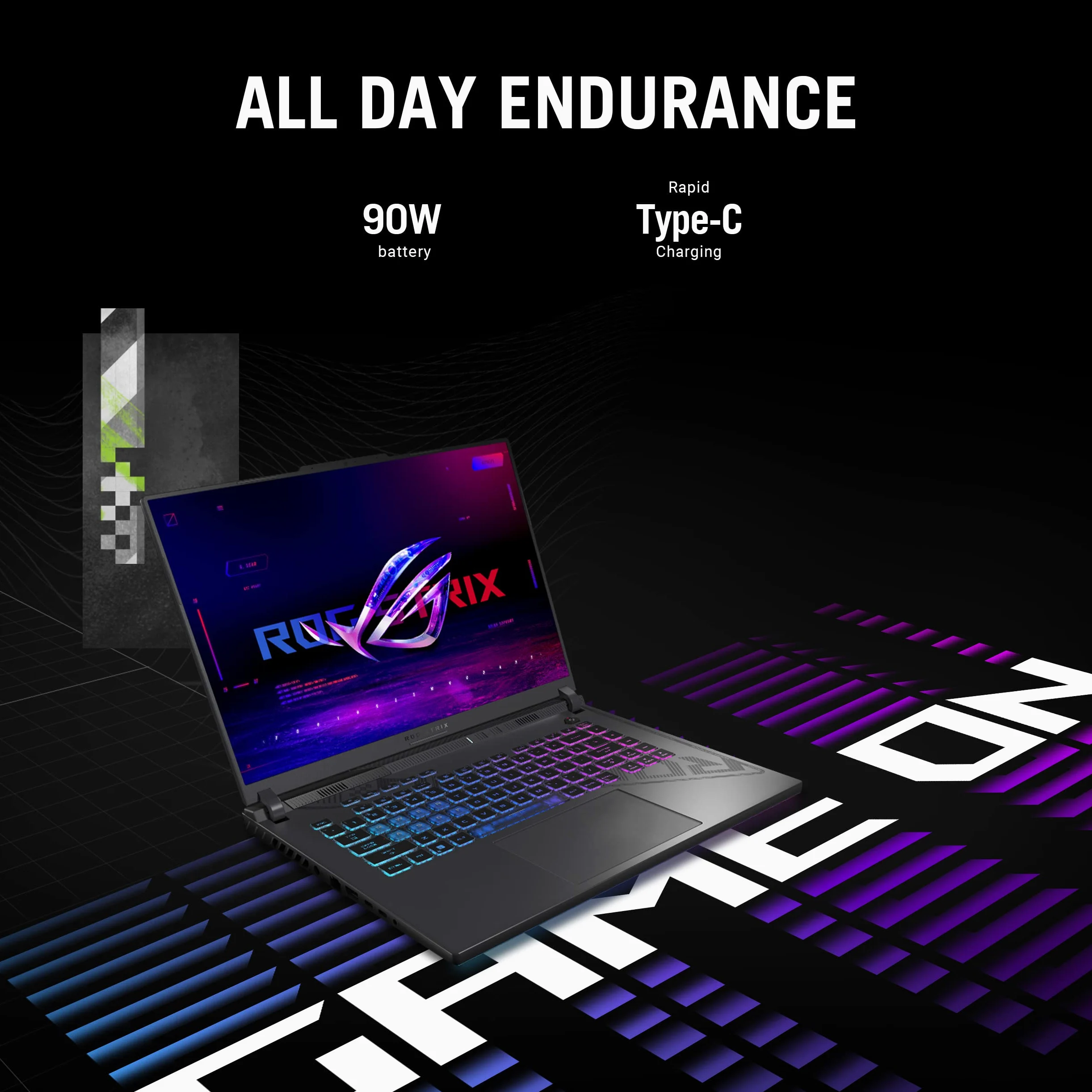 Asus ROG Strix G16 Gaming Laptop | 16" WUXGA 165Hz Display | Intel Core i7-13650HX | NVIDIA GeForce RTX 4060 | Retroilluminato | Nero | 32GB RAM DDR5 | 1024GB SSD | Windows 11 Home |Bundle con USB 3.0