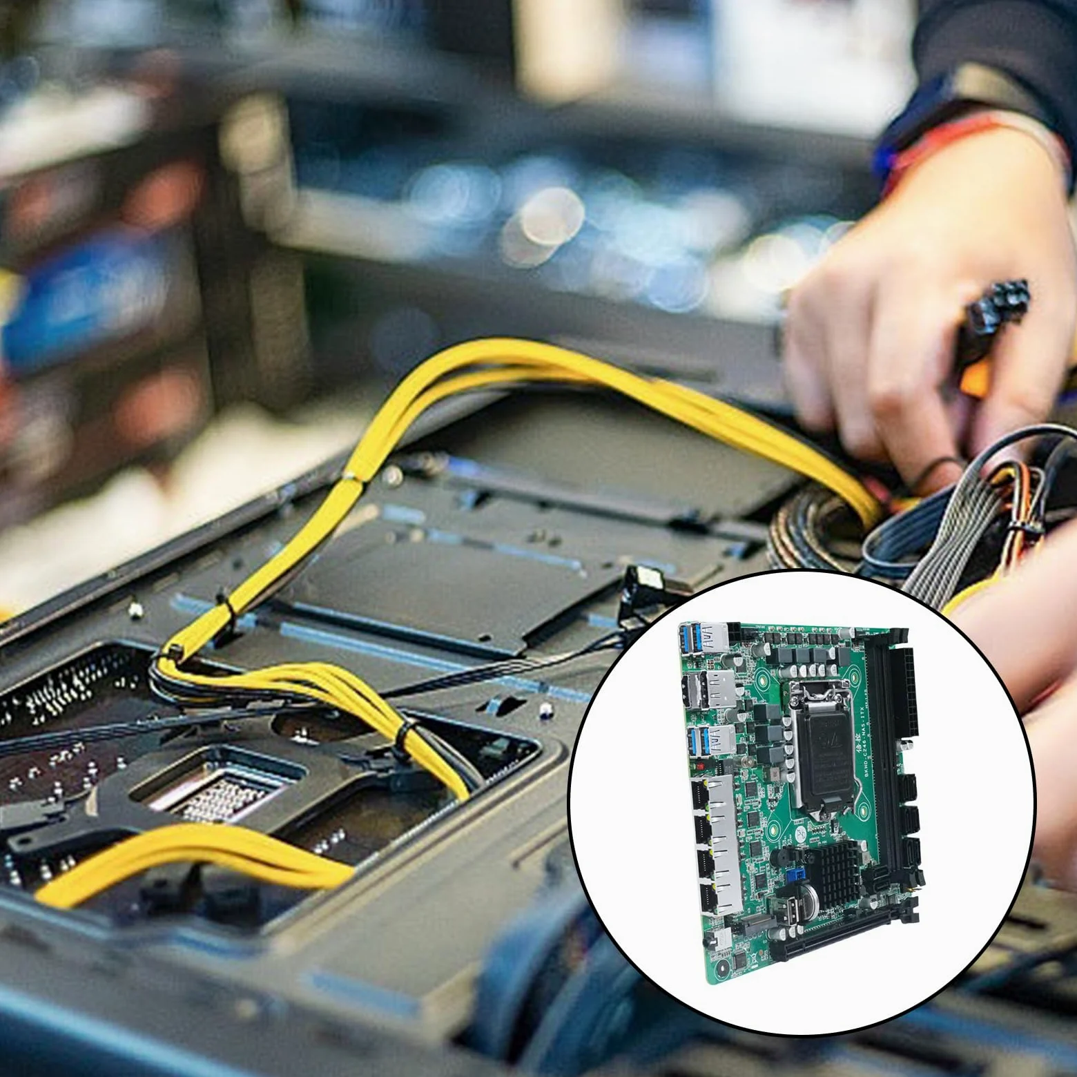 Schede madri DDR4 ITX per sistemi 8 porte 4 interfacce rete da 2, 5 Doppi slot per schede madri Home Media Center
