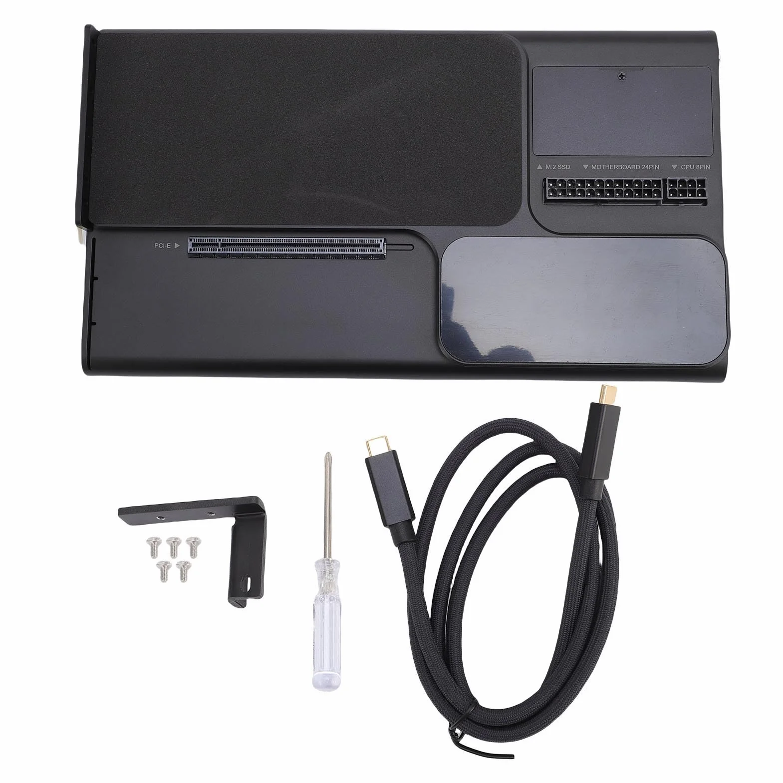 XUMIUZIY Custodia GPU PCIe 4.0 X4 |Docking Station PD 5 da 140 W per Scheda Grafica con Ethernet 2,5G