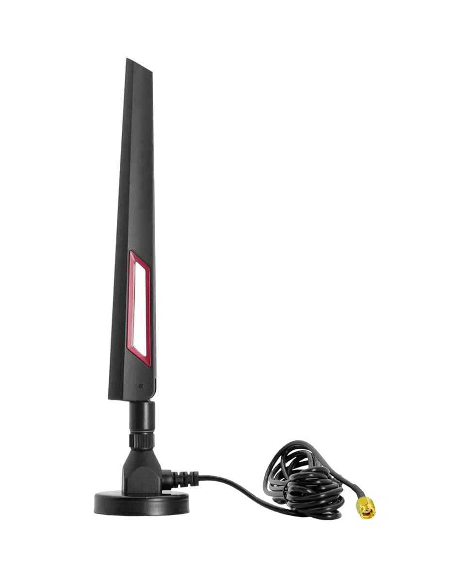 Vecys 4G Antenna RP SMA Maschio Connettore Omni-direzionale 4G Full-Band Router Esterno Antenna Pieghevole a Colla Stick 8 dBi ad Alto Guadagno con Base Magnetica Cavo 3M RG174