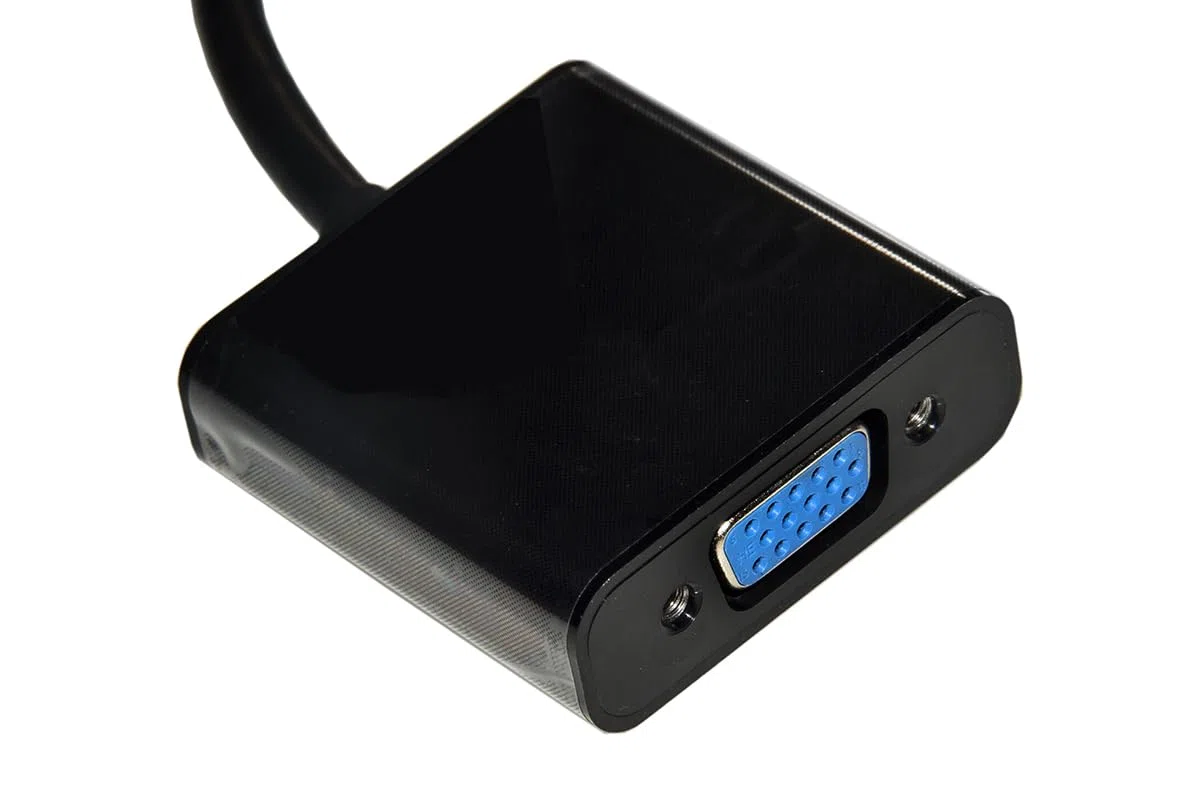 LINK LKADAT121 - Adattatore Attivo Video DVI-D 24+1 Maschio a VGA 15 Poli Femmina – Convertitore Segnale Digitale in Analogico per Monitor e Proiettori