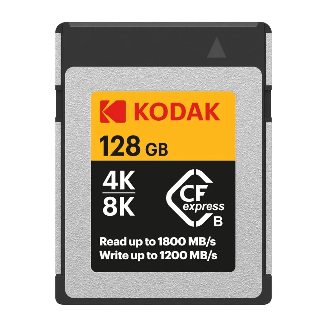Kodak Scheda di memoria CFexpress tipo B da 128 GB con lettura 1800 MBps e scrittura 1200 MBps (EKMCFX128GK)