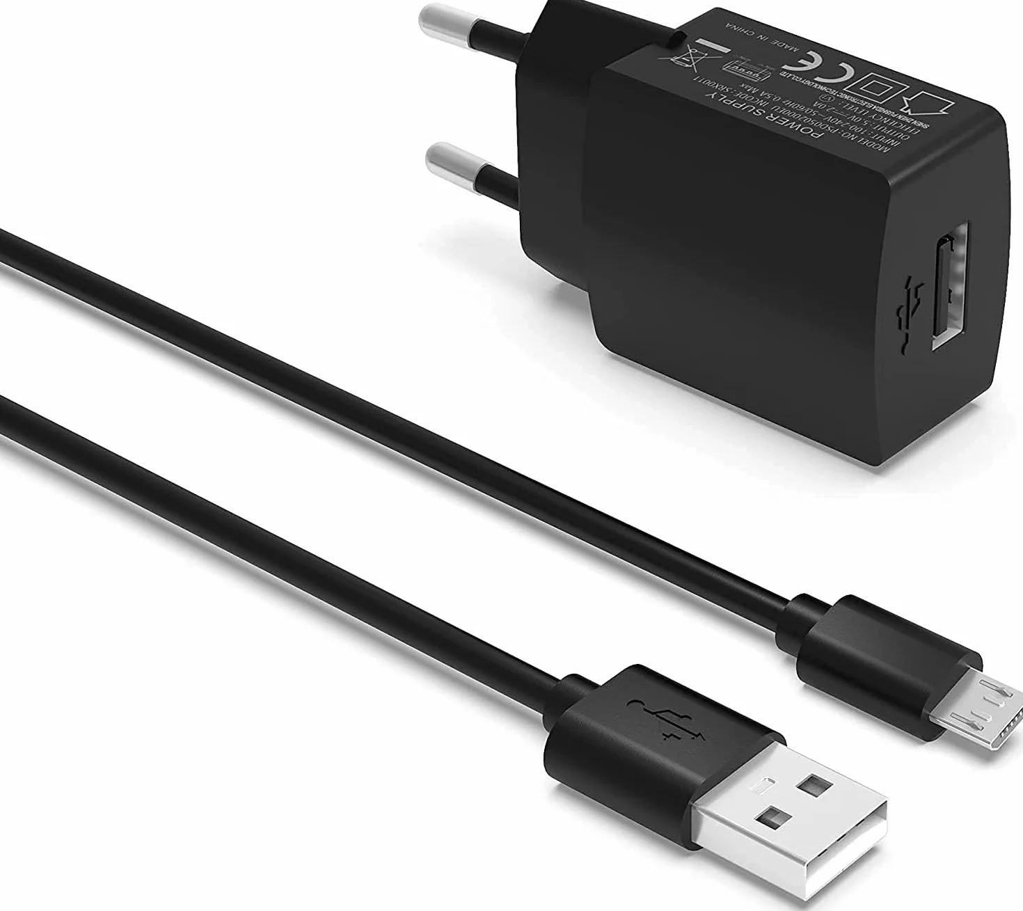 Superer Caricatore Compatibile con Kindle Paperwhite E-Reader Tablet Micro-USB Caricabatterie Caricatore Alimentatore 5V 2A 10W 1,5M