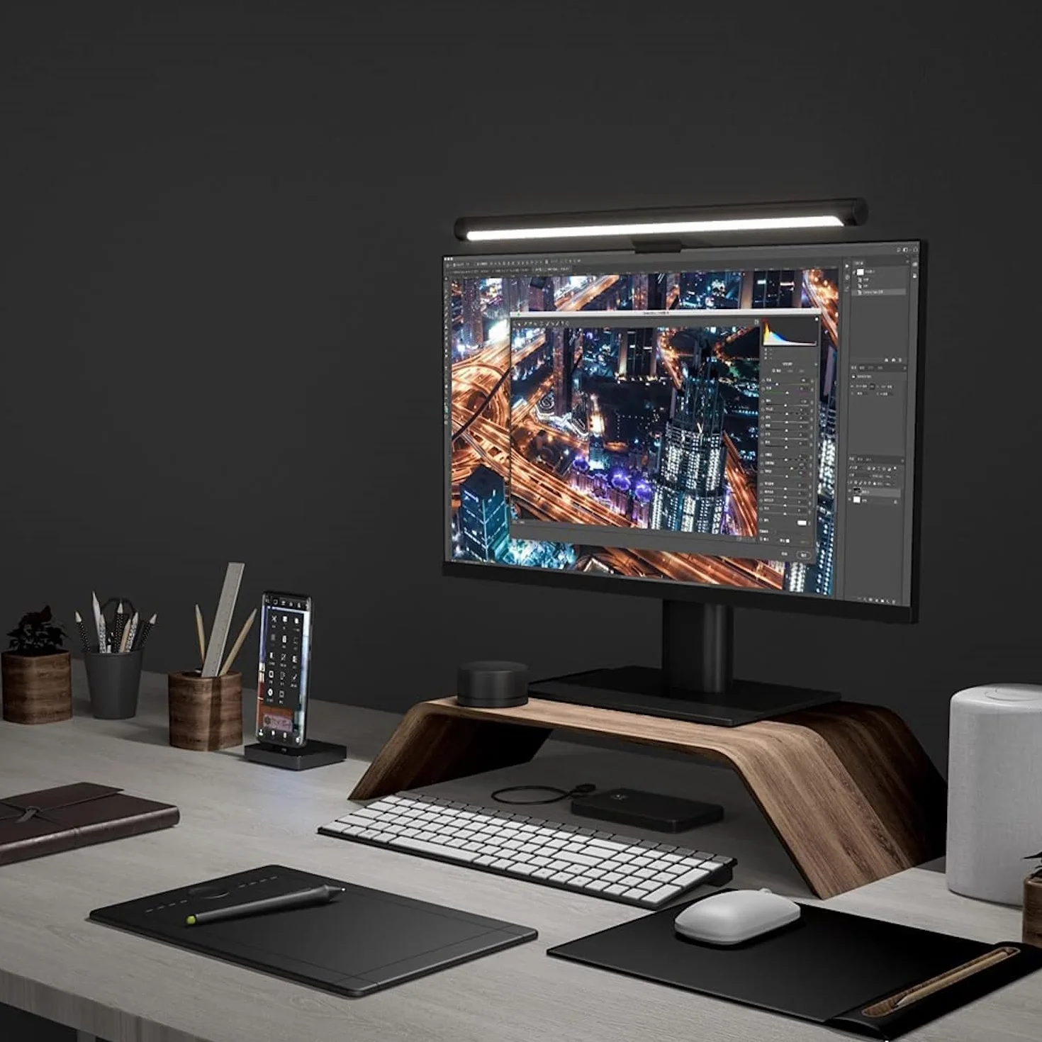 Xiaomi MI-BHR4838GL Barra Luminosa da Monitor, Nero